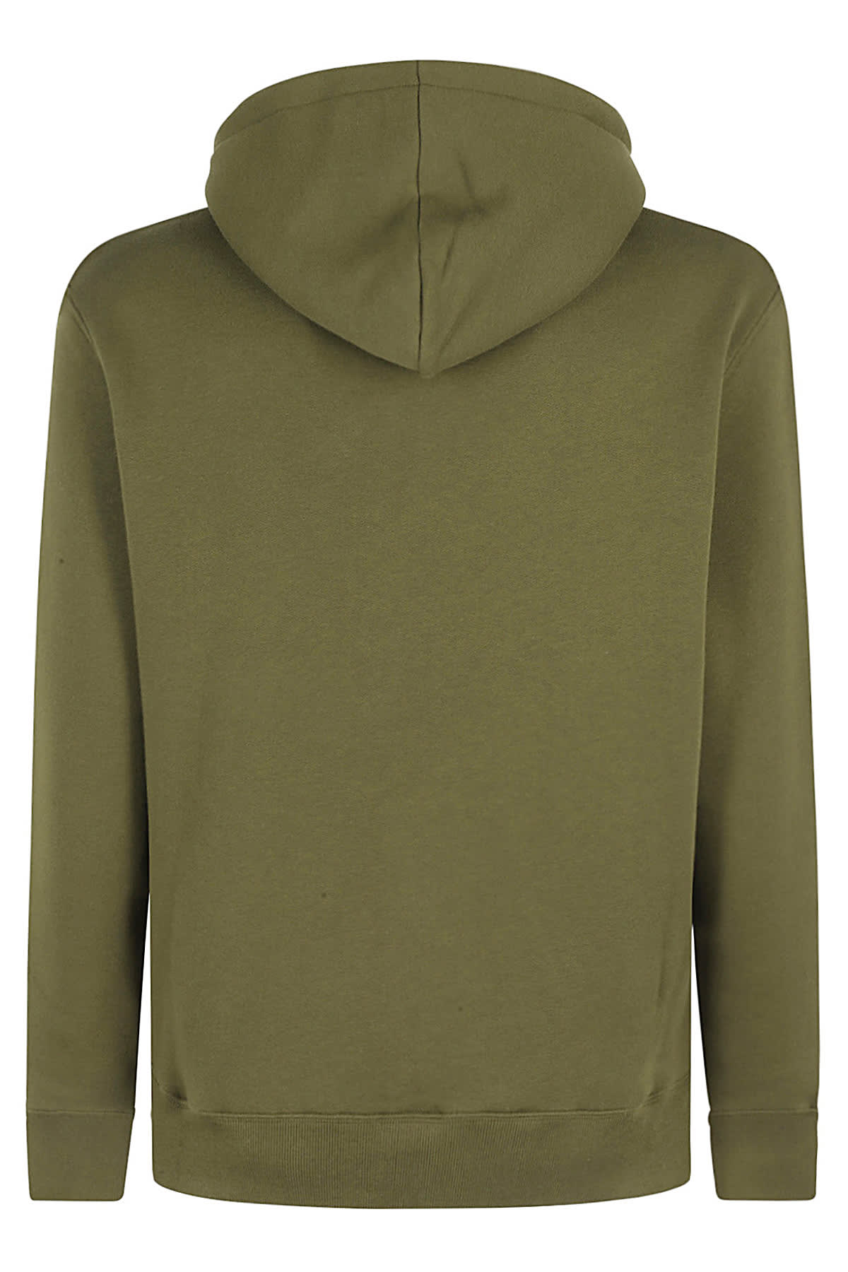 Shop Maison Kitsuné Bold Fox Head Patch Comfort Hoodie In Military Green