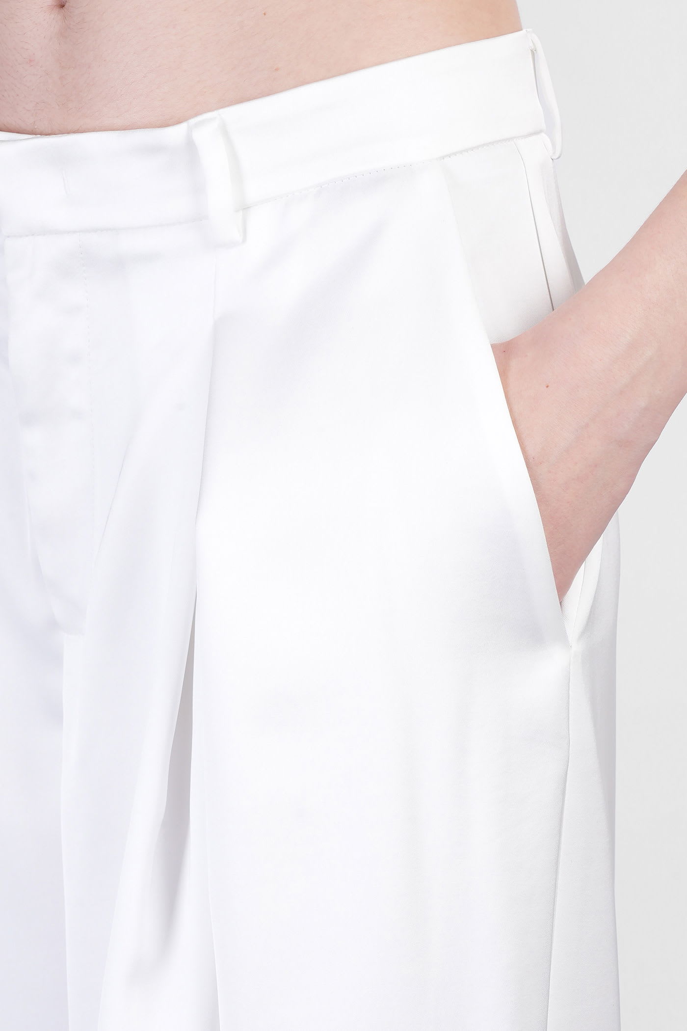 The Andamane Tara Pants In White Polyester