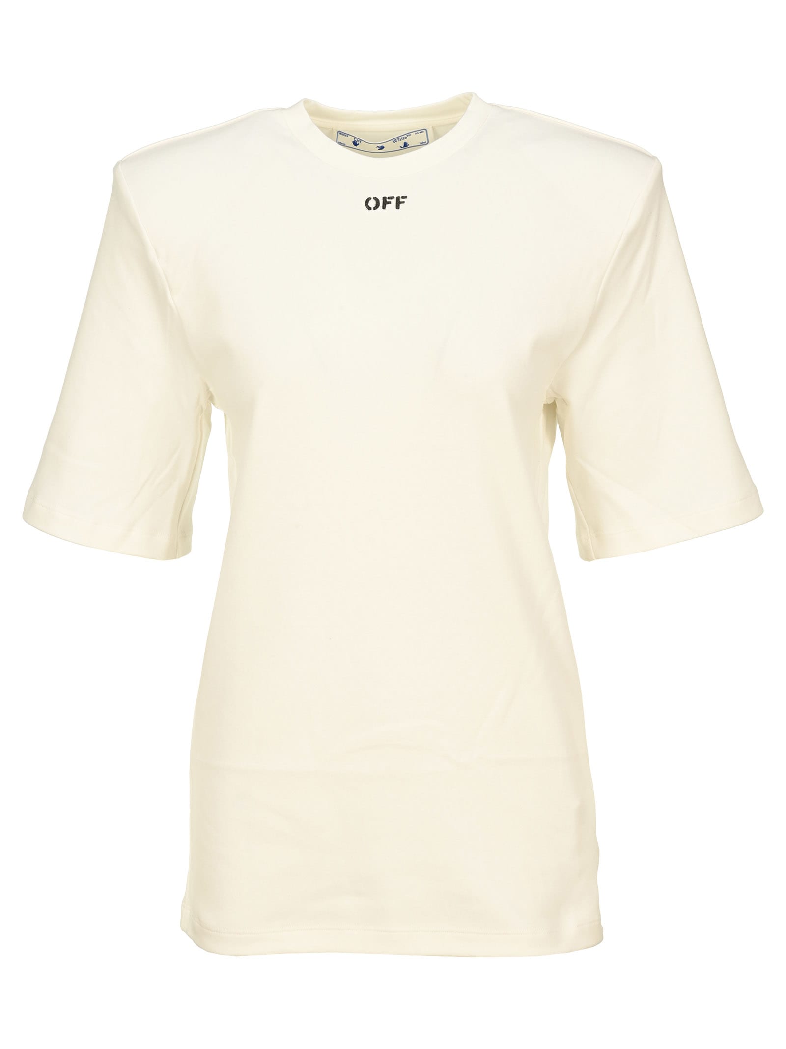OFF-WHITE OFF WHITE SHOULDER PAD T-SHIRT,OWAD142R21FAB001 0110
