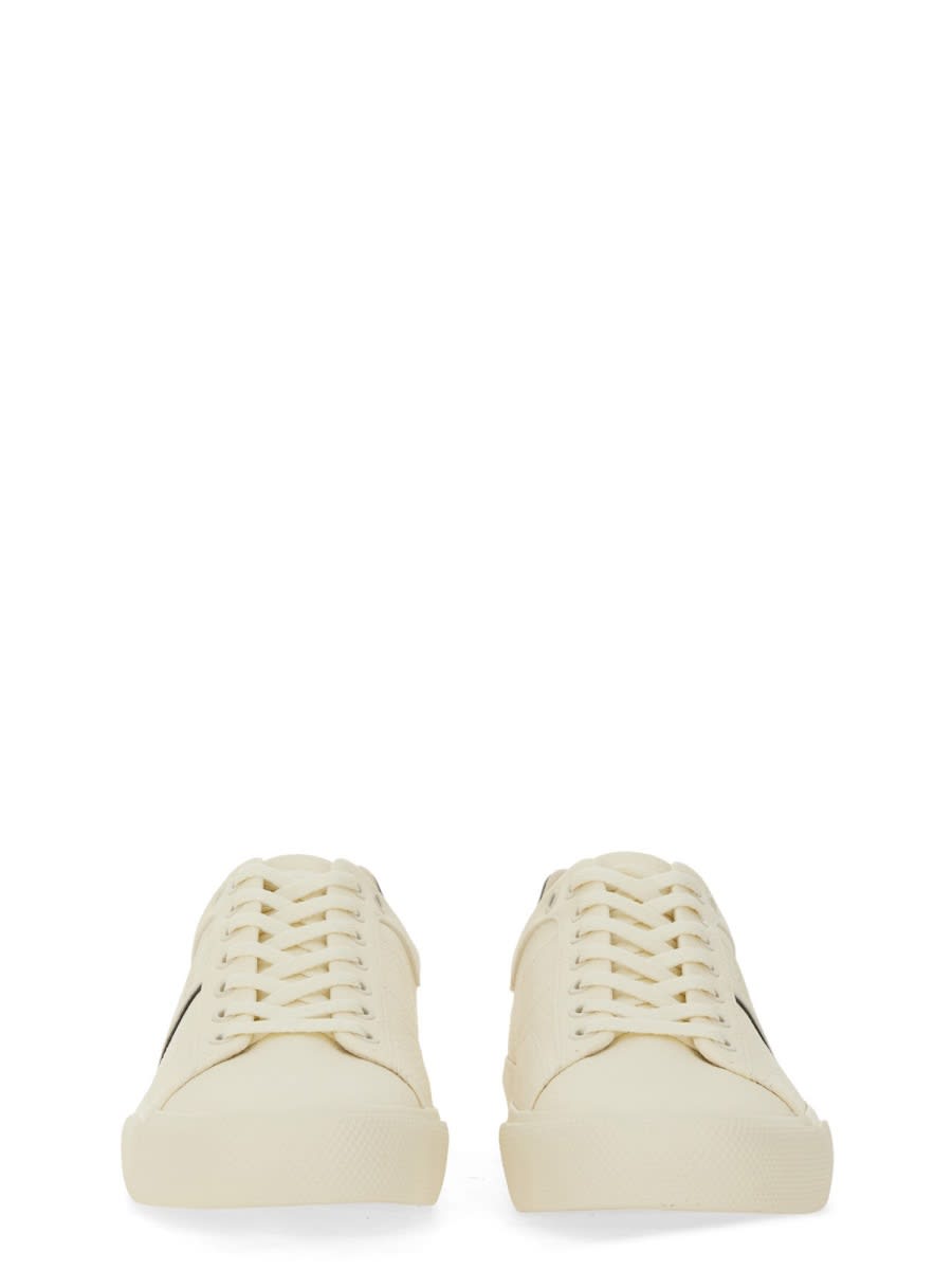 Hugo Boss Boss Men Leather Sneaker In White