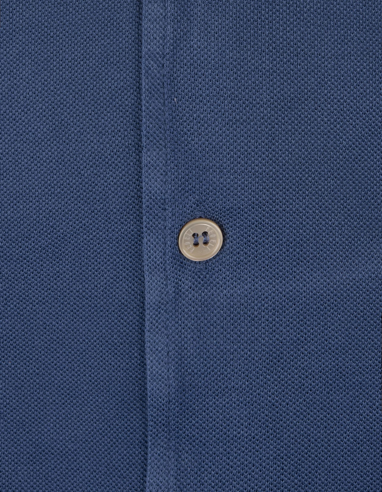 Shop Fedeli Teorema Shirt In Blue Cotton Piqué