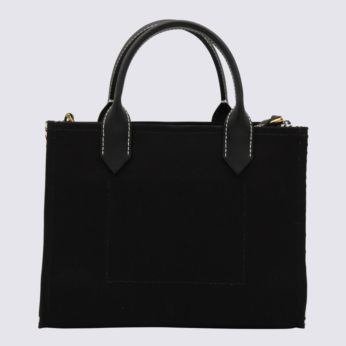 Shop Balmain Black Cotton Tote Bag