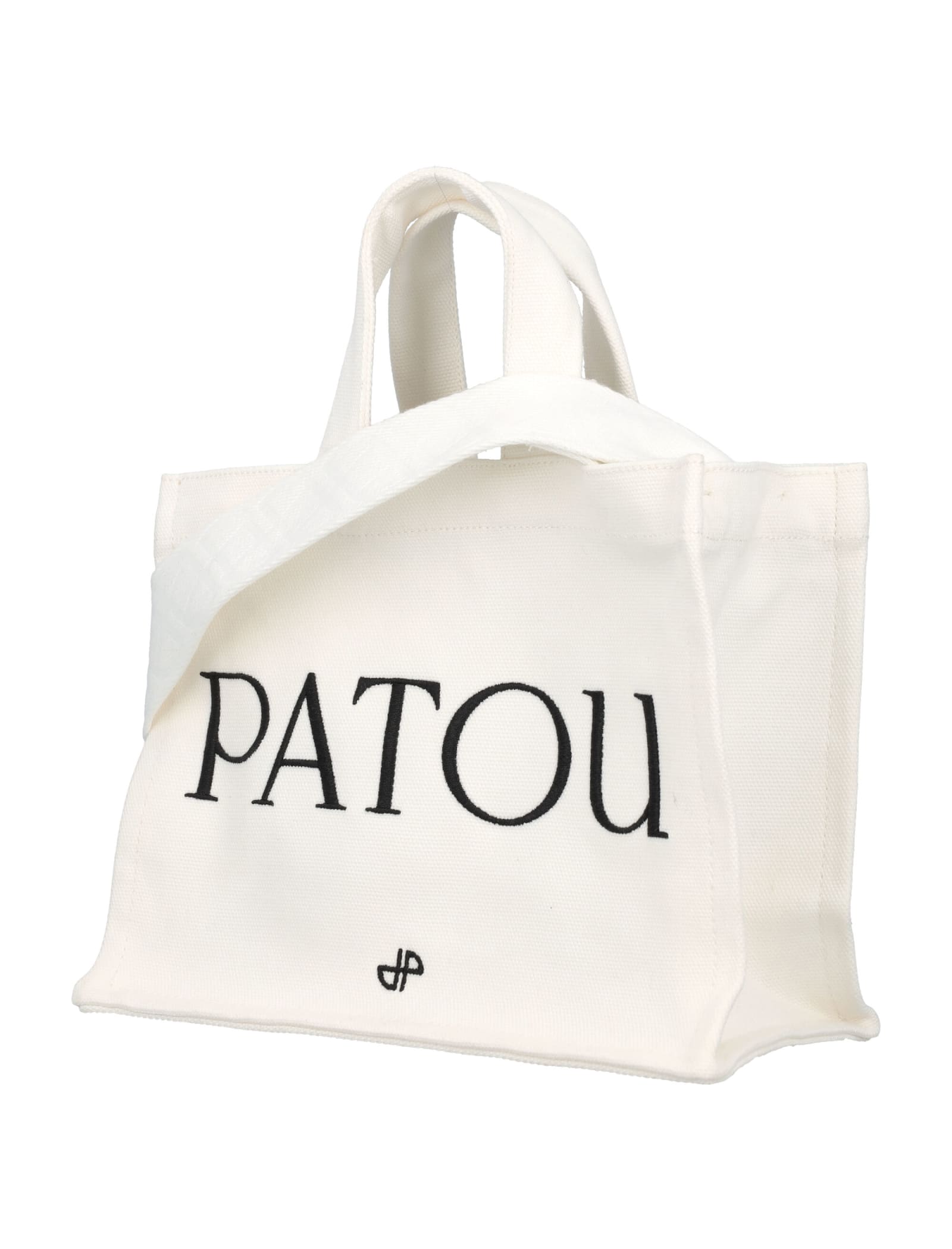 Shop Patou Small Tote Bag In W White