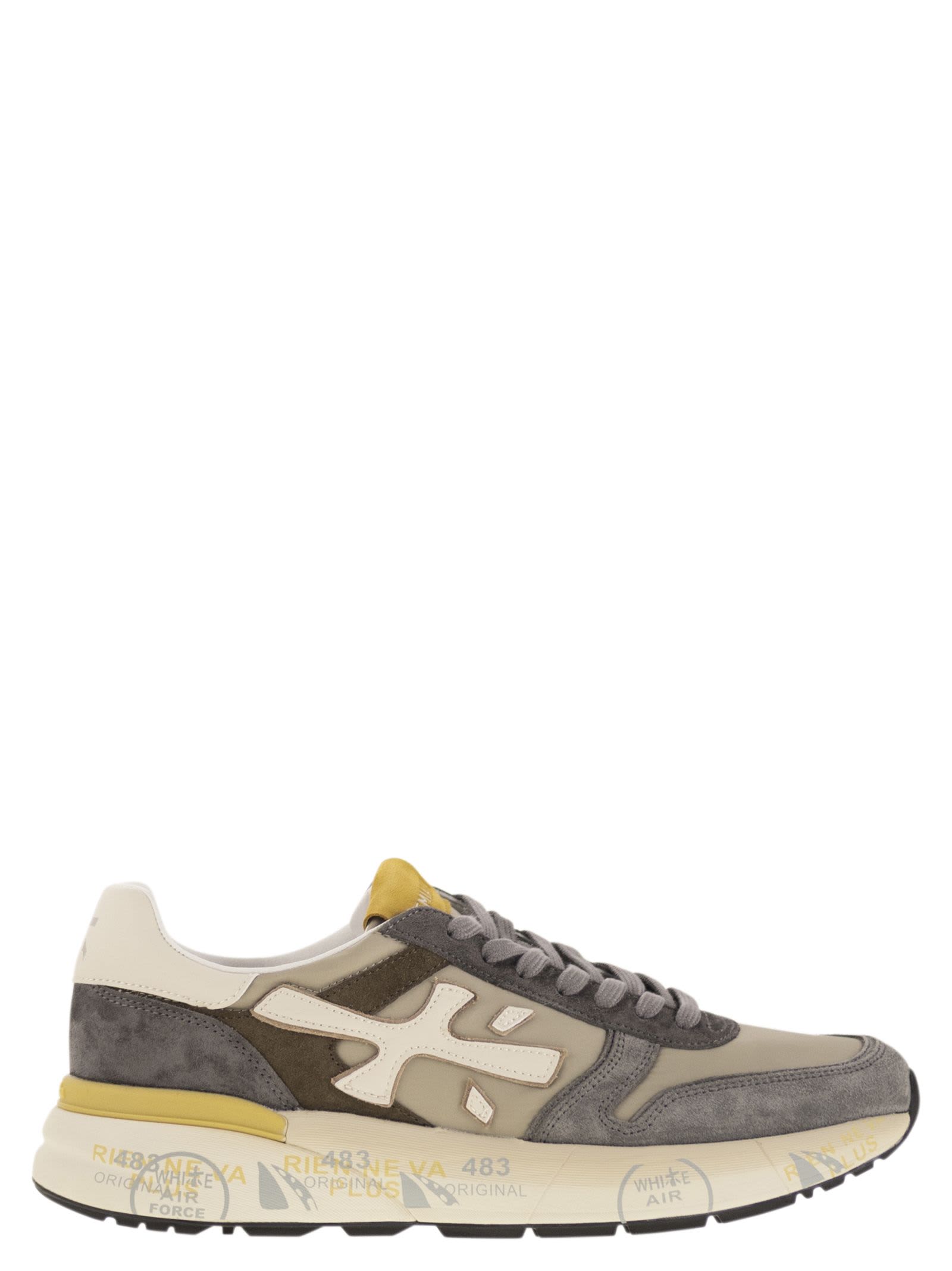 Premiata Suede Panelled Low-top Sneakers In Multi