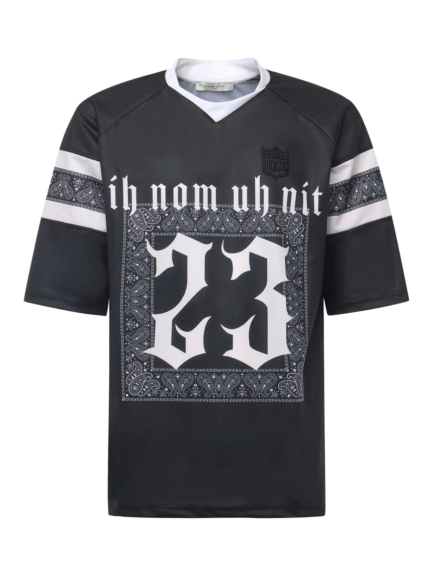 Ih Nom Uh Nit Oversized Graphic Print Crewneck T-shirt In Black