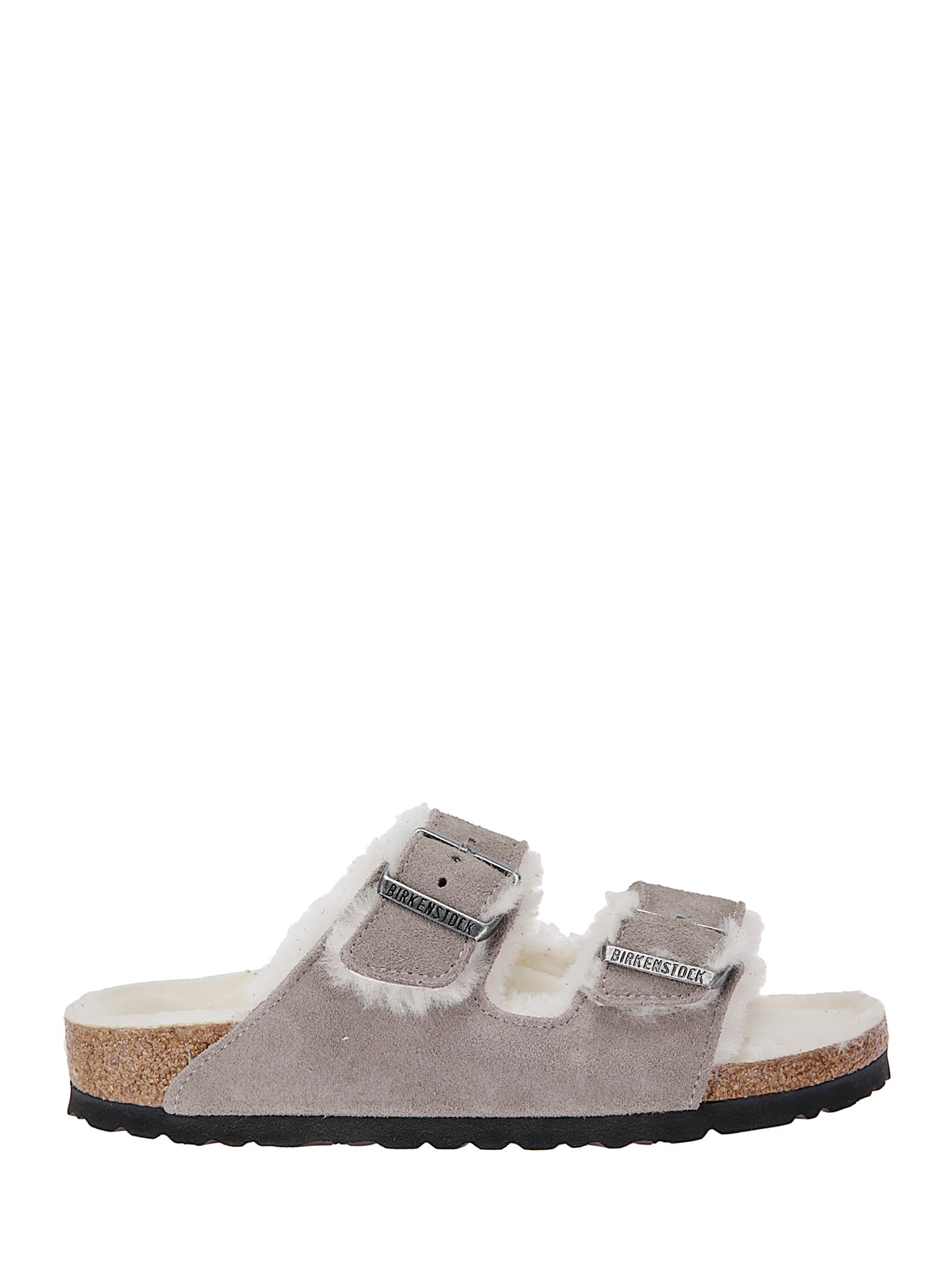 Birkenstock Arizona Shearling & Suede Sandals In Multi