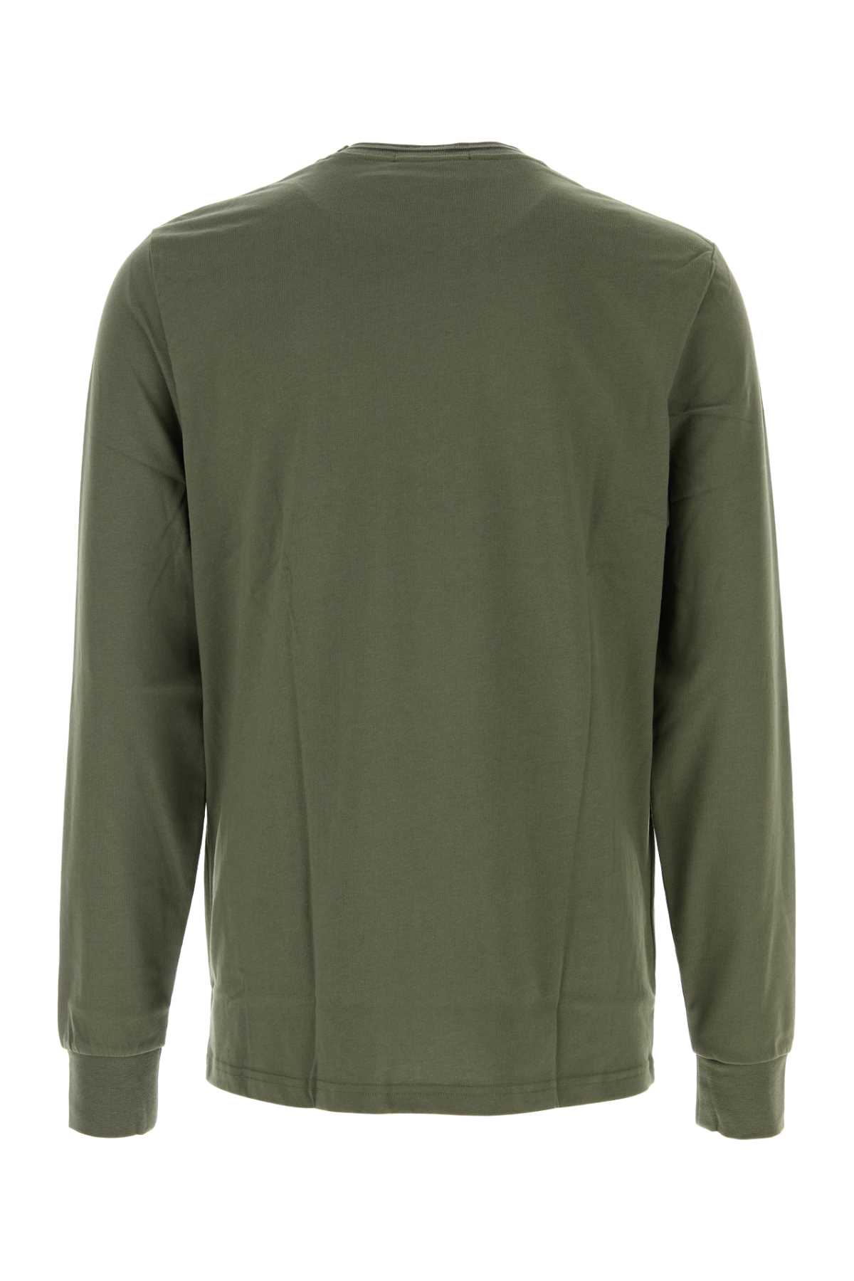 Fred Perry Logo-embroidered T-shirt In Green