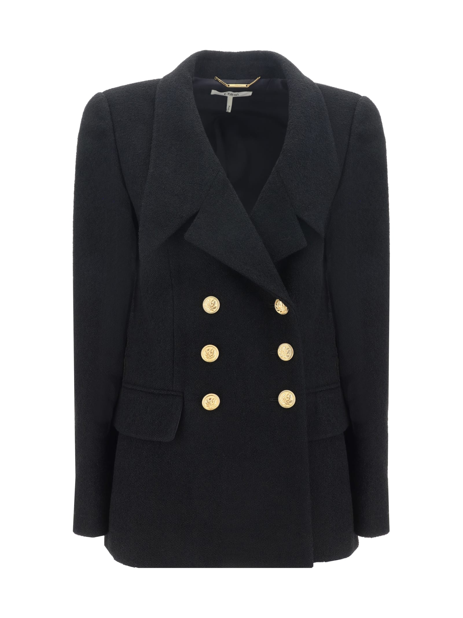 Shop Chloé Blazer Jacket In Black