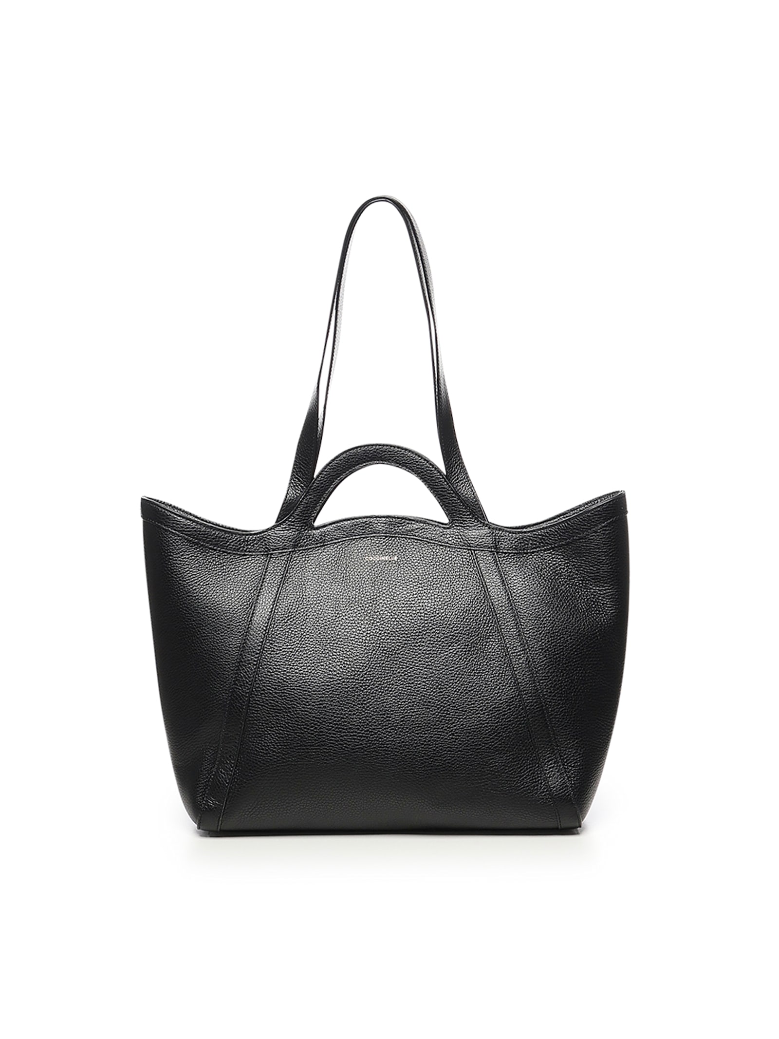 Coccinelle Leather Tote Bag In Black