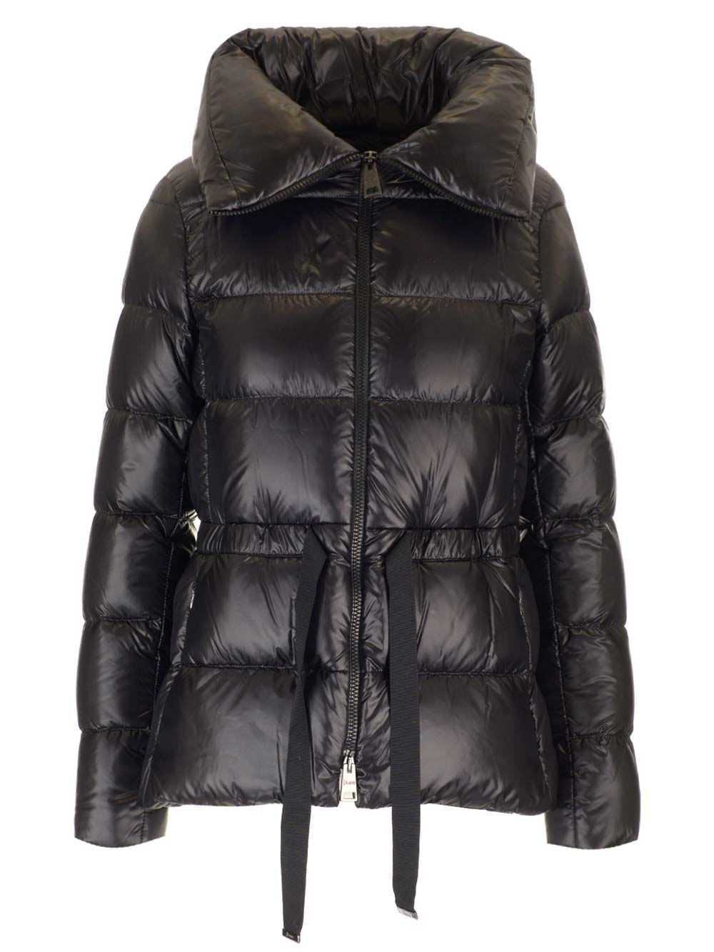 Shop Herno Down Coat In Black