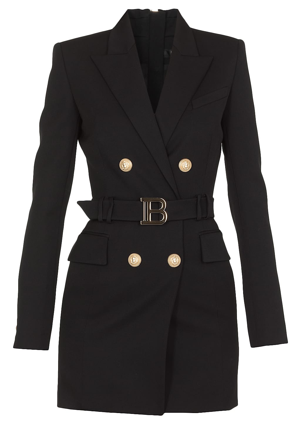 Balmain Double-breasted Dress With Belt