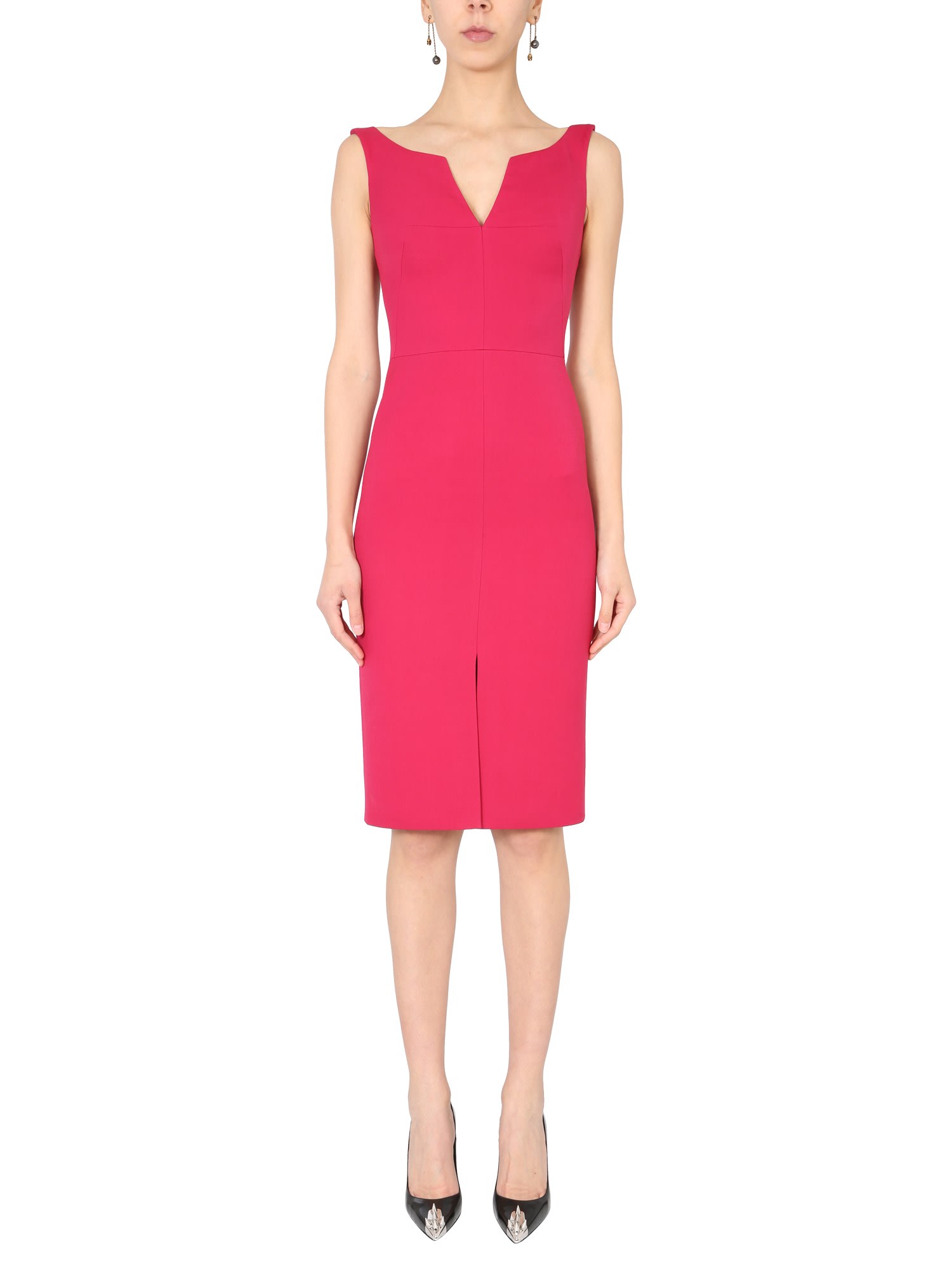 Photo of  Alexander McQueen Dress Without Sleeves- shop Alexander McQueen Dresses online sales