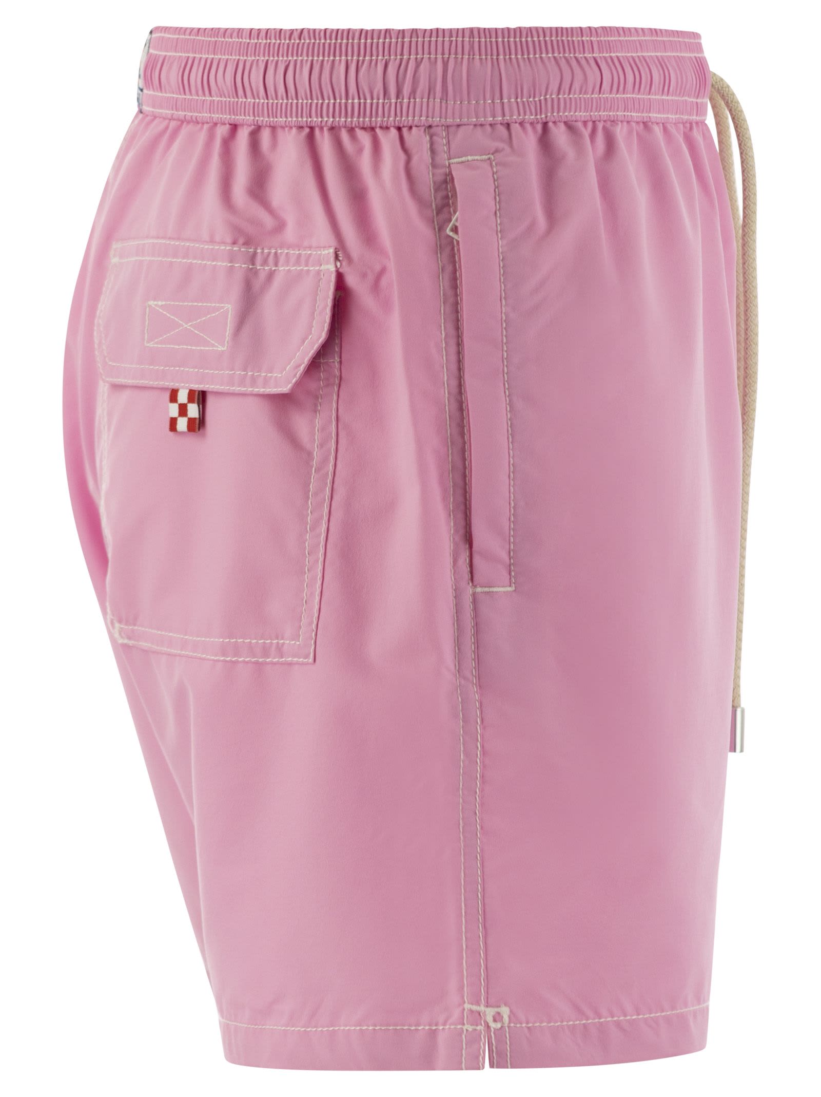 Shop Mc2 Saint Barth Patmos - Beach Shorts In Pink