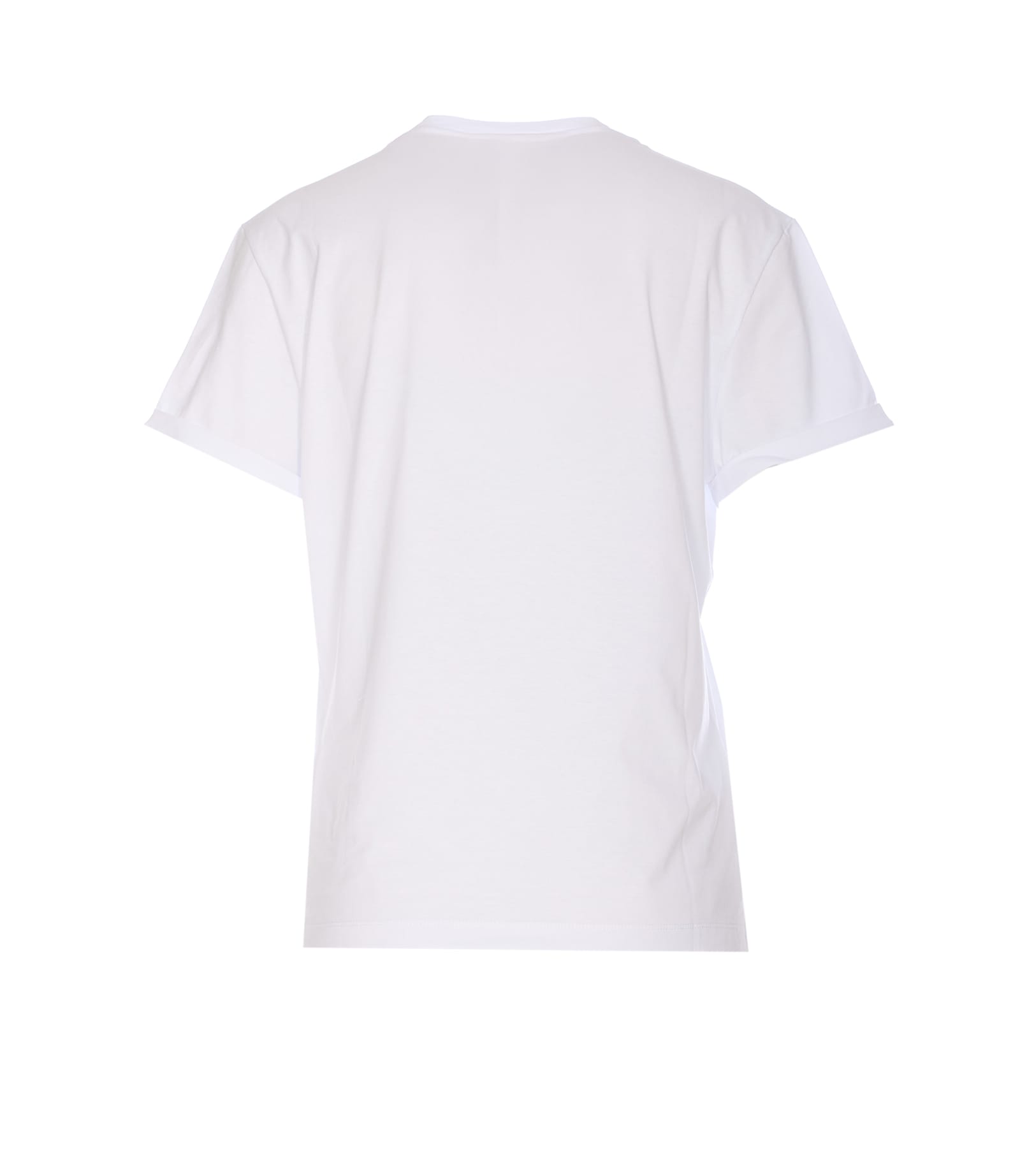 Dondup Crewneck Short Sleeves T-shirt In White