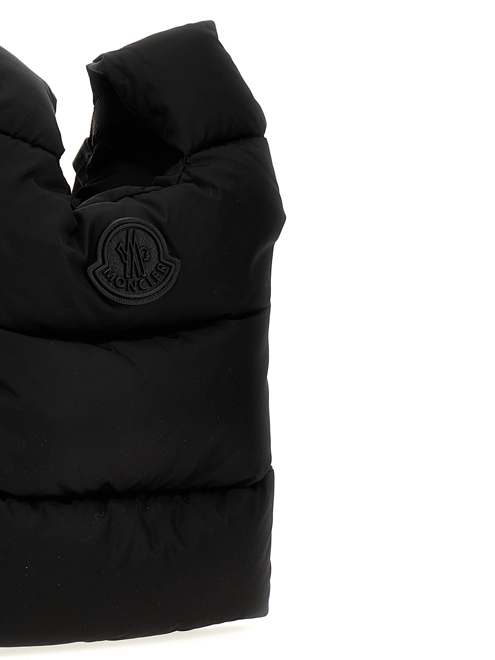 Shop Moncler Legere Small Crossbody Bag In Black