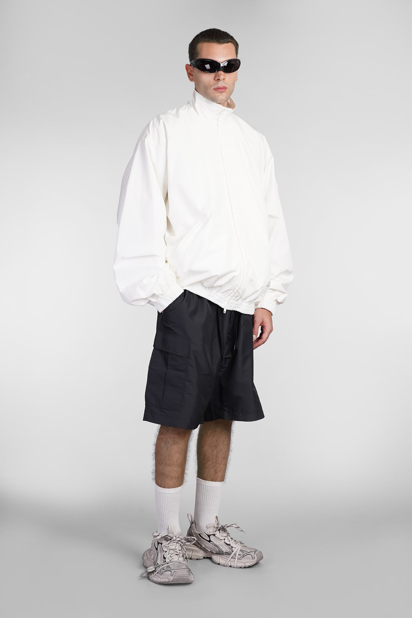 Balenciaga Shorts In Black Polyester In Black