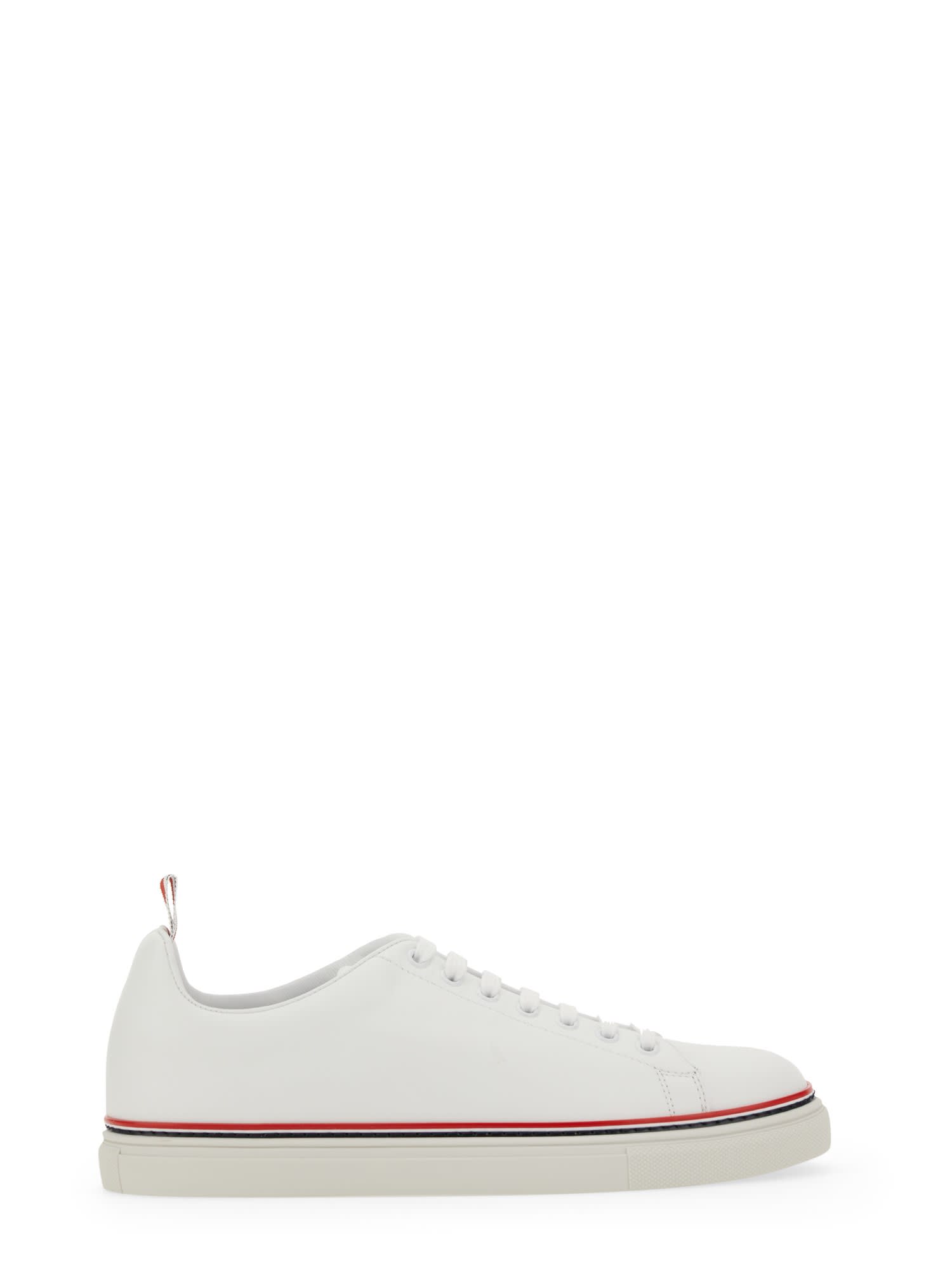 Shop Thom Browne - Heritage Low-top Sneakers In White