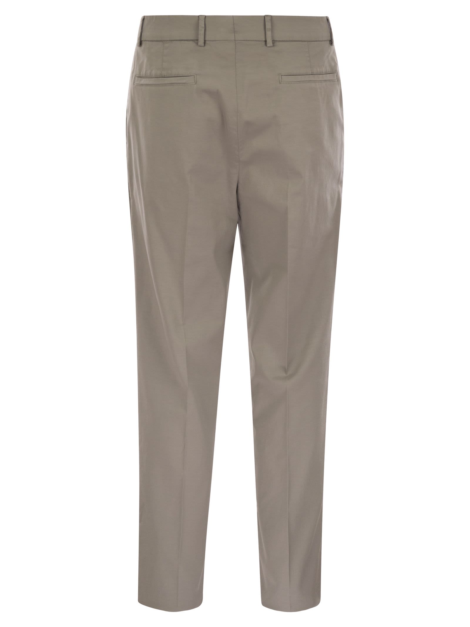 Brunello Cucinelli Men's Garment-dyed Leisure Fit Trousers In Kaky