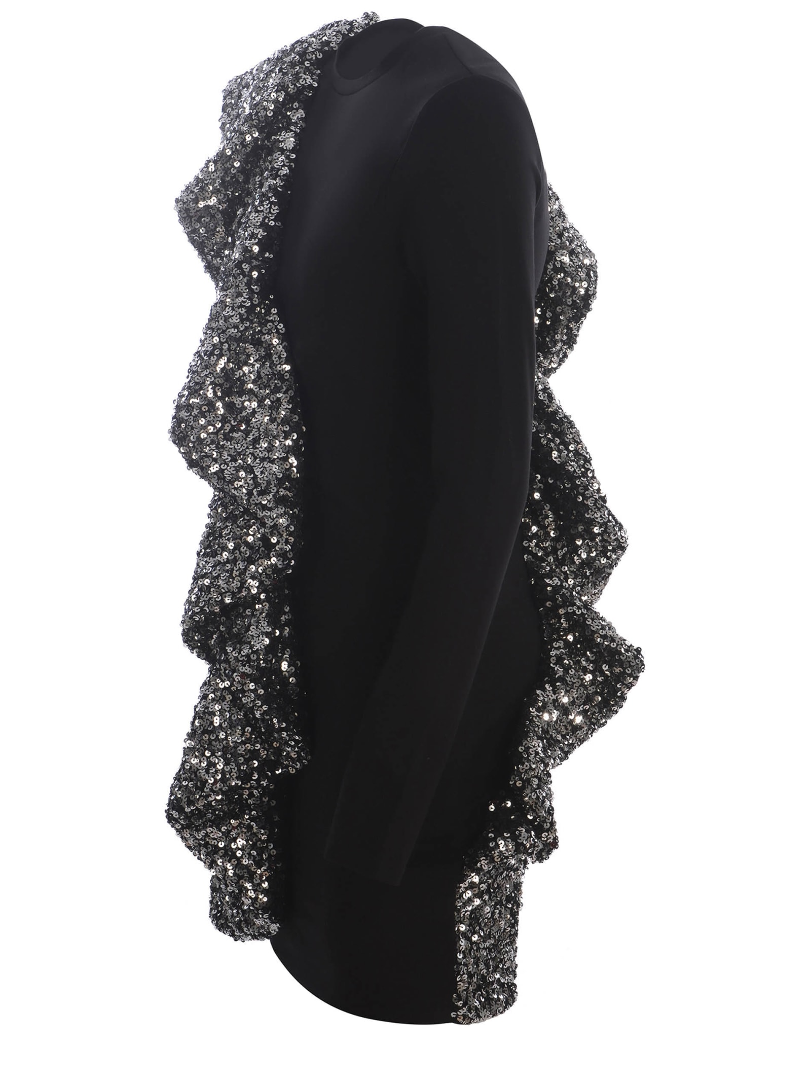 Shop Rotate Birger Christensen Dress Rotate Made Of Jersey In Black