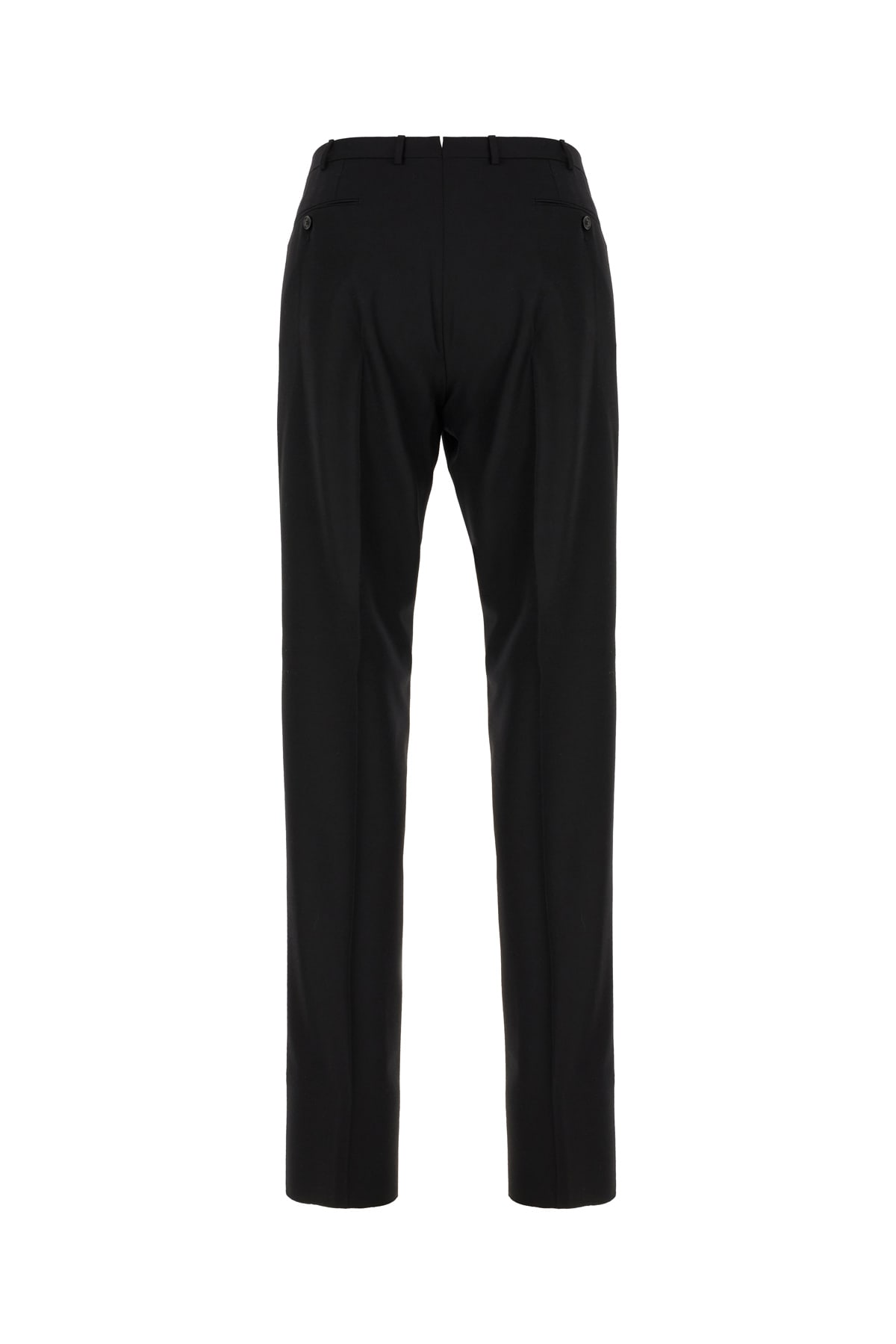 ZEGNA BLACK WOOL PANTS