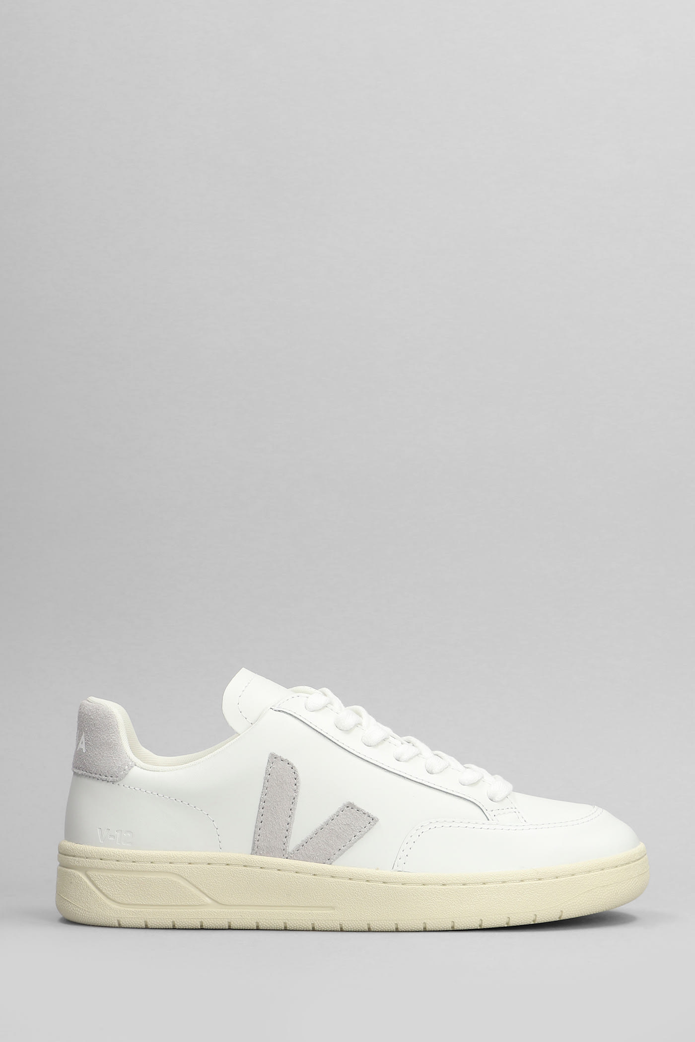 V-12 Sneakers In White Leather