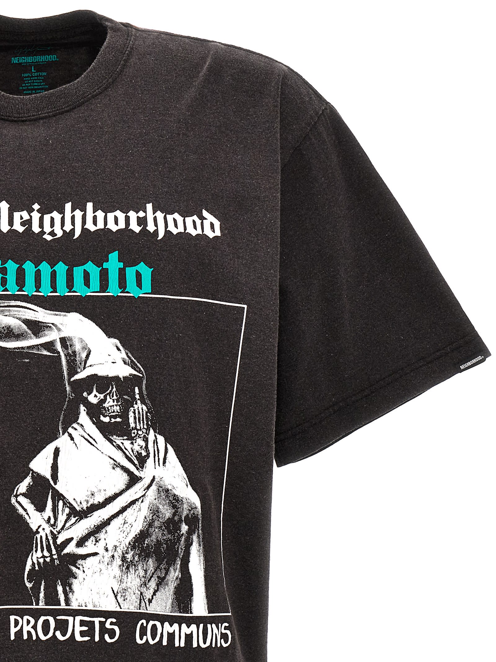Shop Yohji Yamamoto Neighborhood T-shirt In Gray