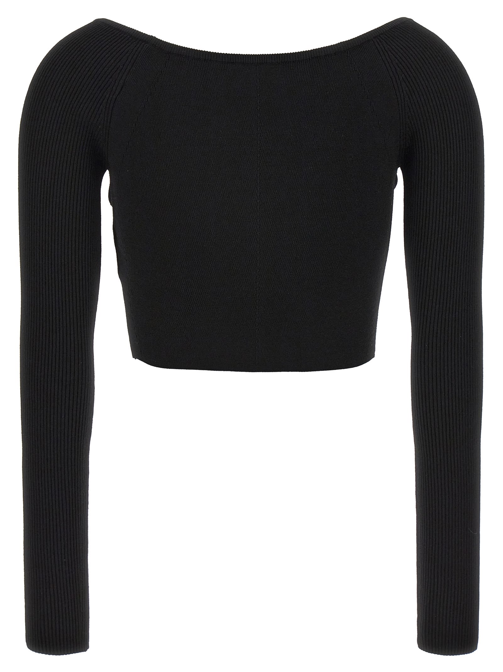 DIESEL M-VERA-LS CROPPED SWEATER 