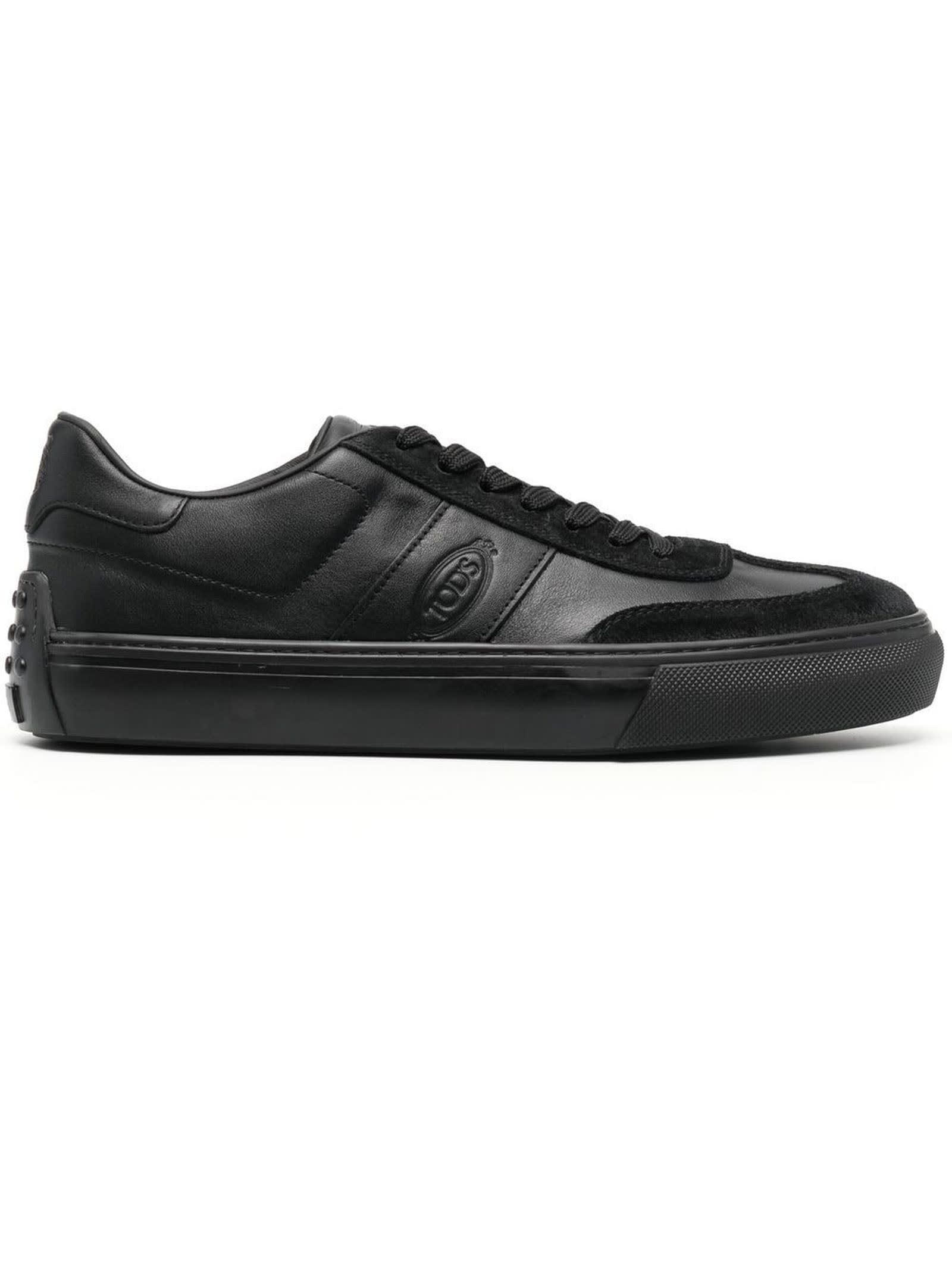 Tod's Sneakers In Black Leather