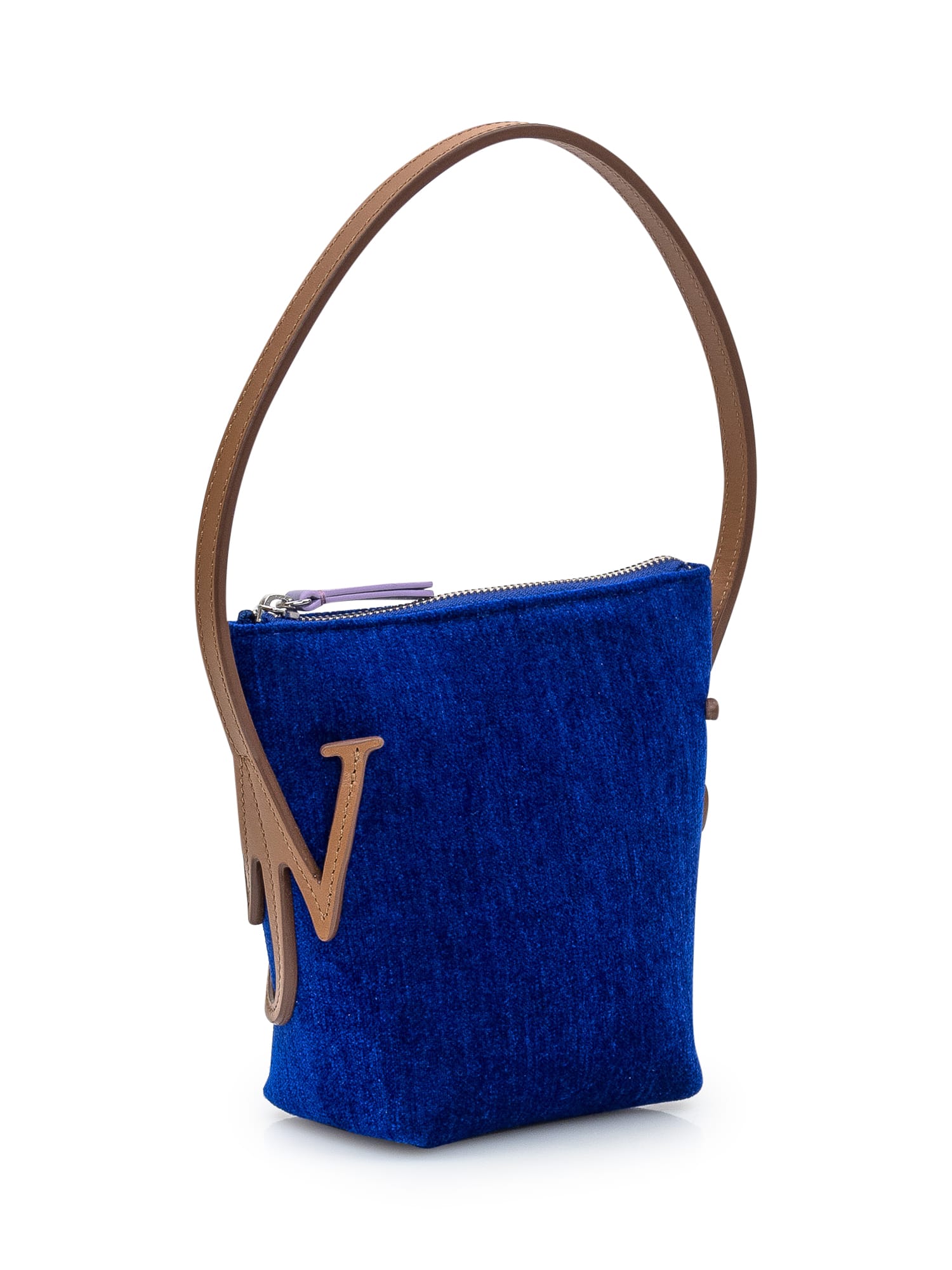 Shop Jw Anderson Mini Anchor Hobo Bag In Blue