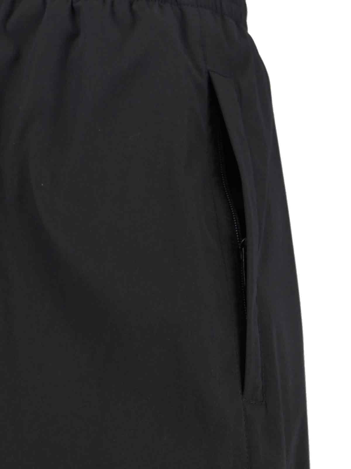 Balenciaga Logo-embroidered Elastic-waistband Trousers In Black