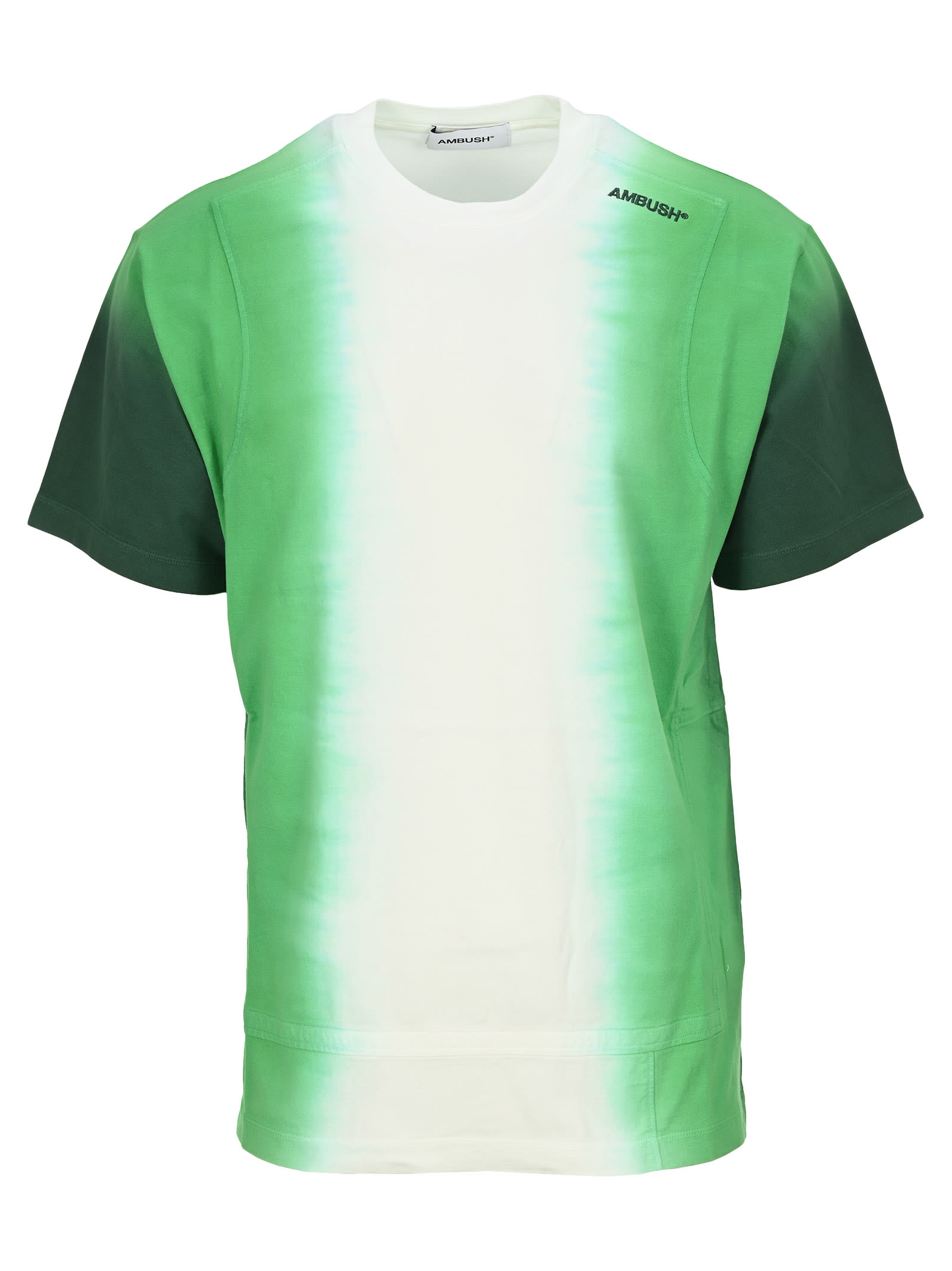 Ambush Tie Dye Paneled T-shirt Green In 5