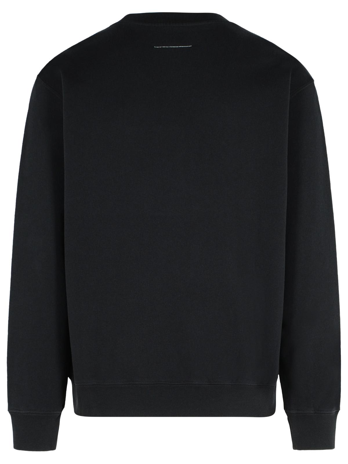 Mm6 Maison Margiela Numeric Motif Embroidered Sweatshirt In Black