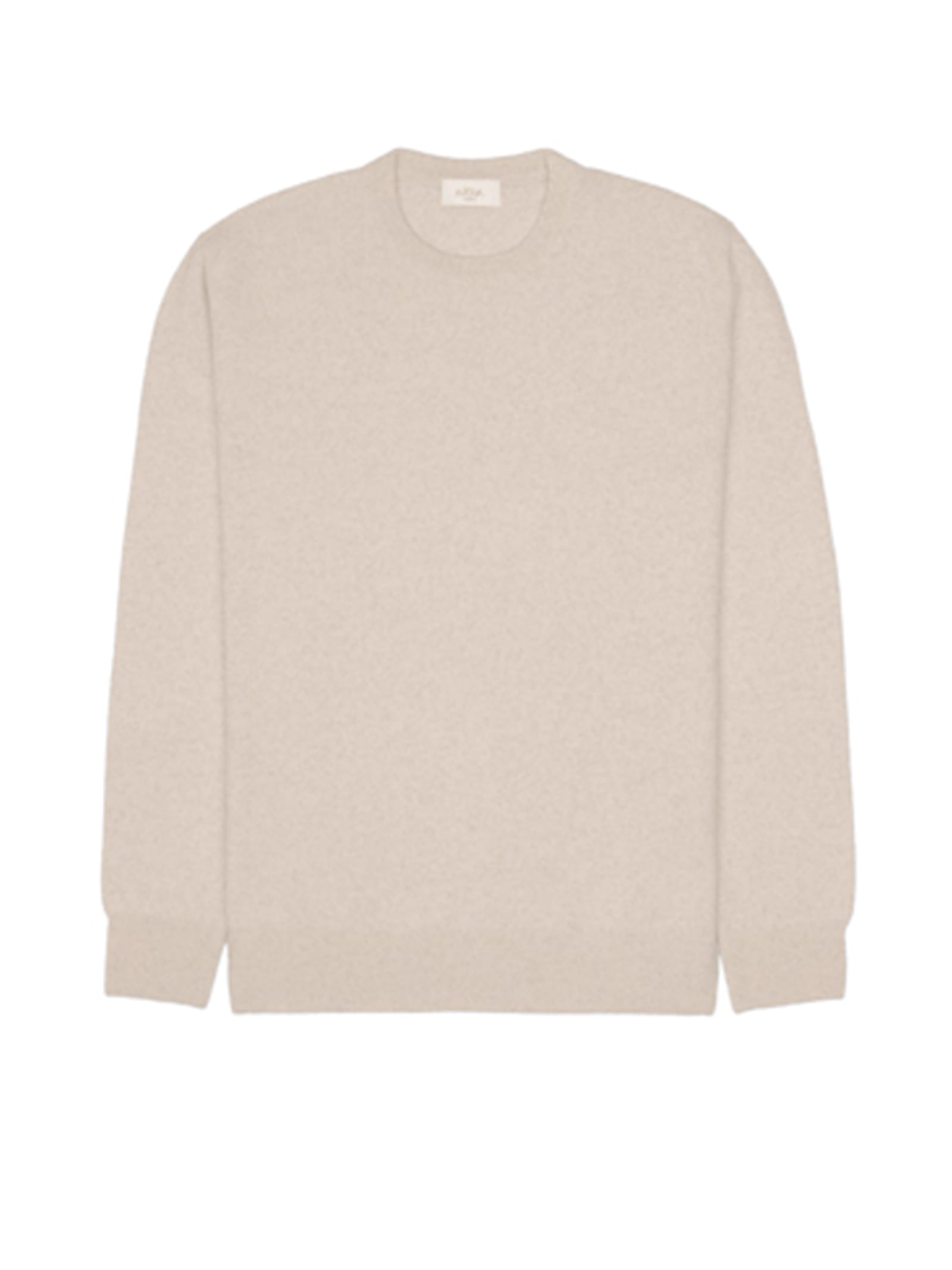 Mens Beige Crewneck Sweater