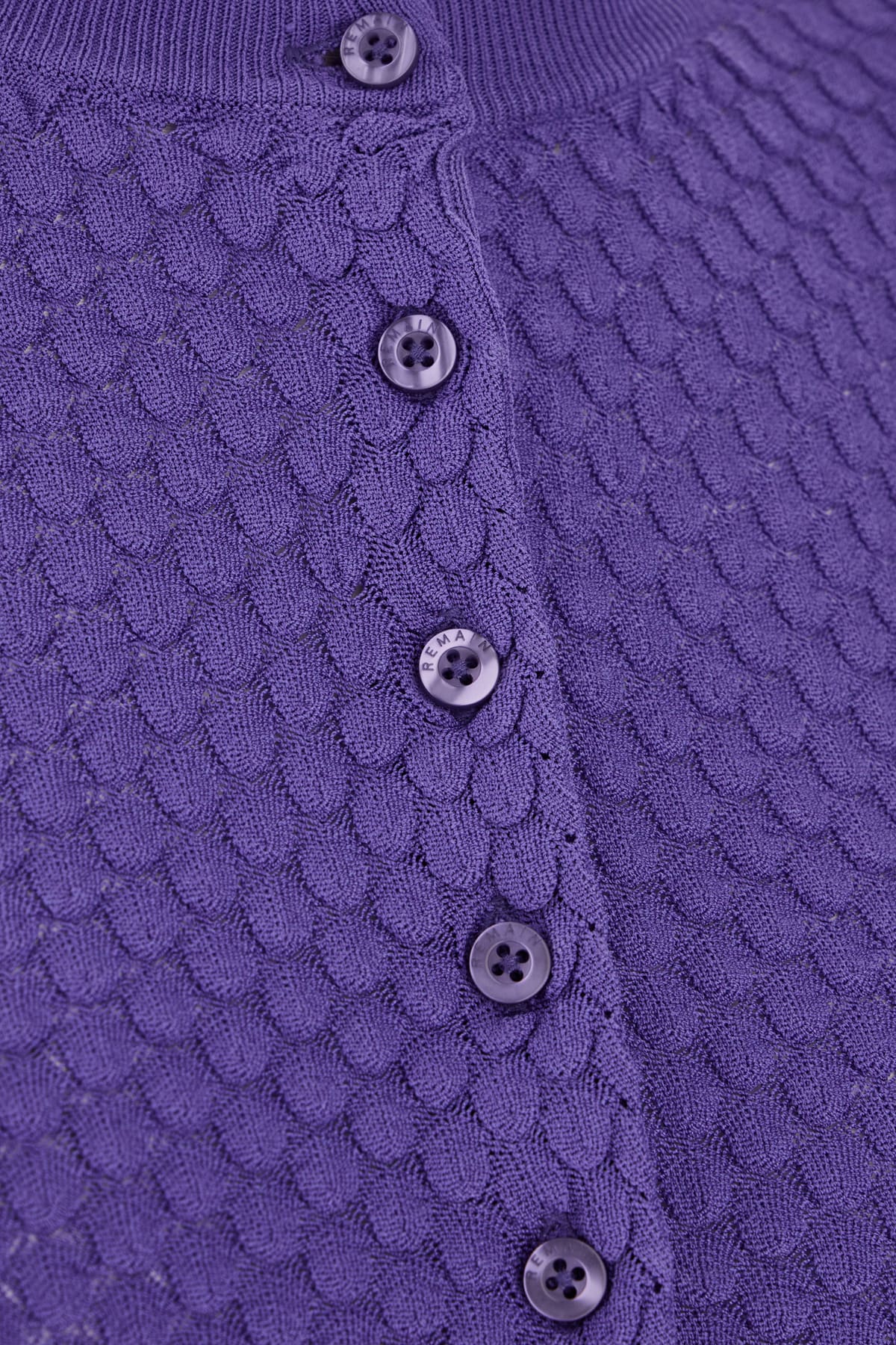 Shop Remain Birger Christensen Purple Viscose Blend Cardigan In 183839