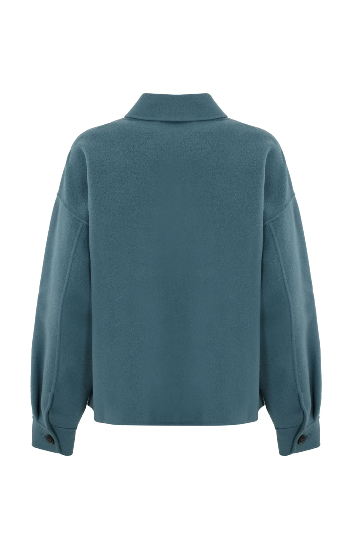 Shop Weekend Max Mara Emiro Wool Jacket In Stone Blue