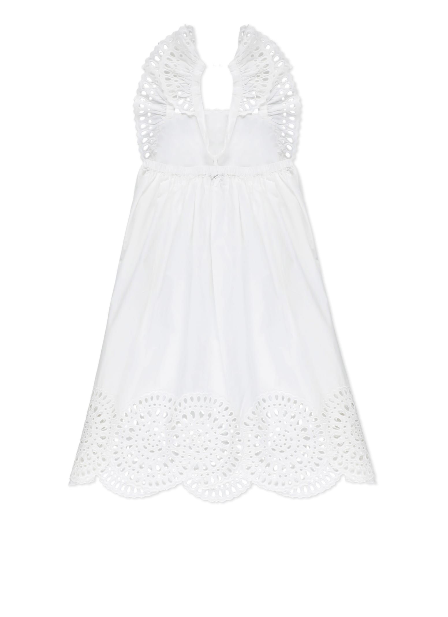 Shop Stella Mccartney Cotton Dress In White