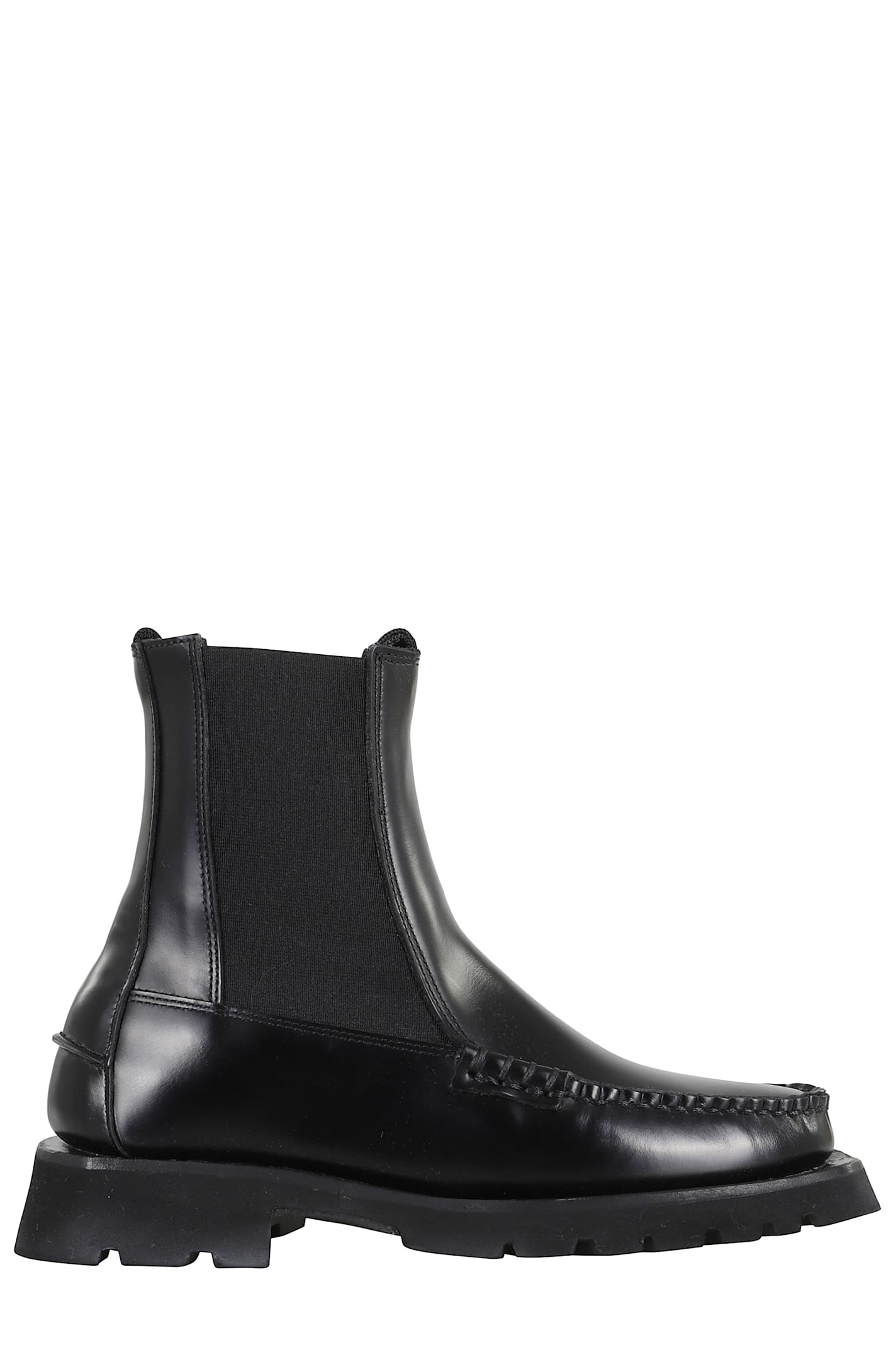 Hereu Alda Ankle Boot With Round Toe In Black