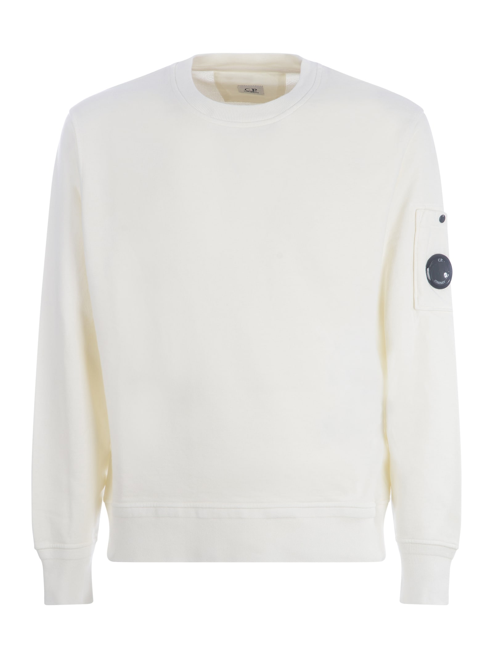 C.p. Company Sweatshirt  In Cotton In Neutral