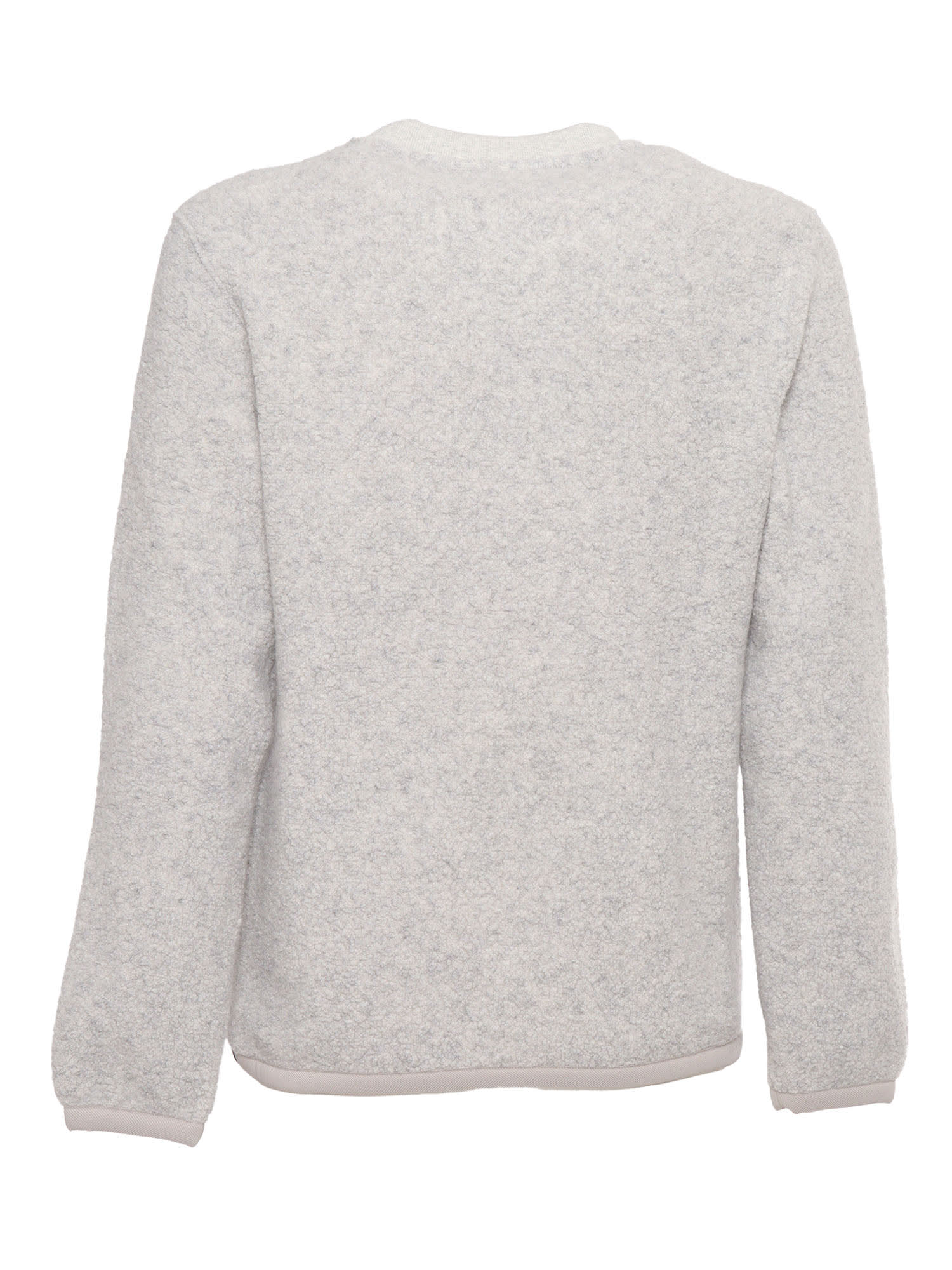 K-way Eround Wool Fleece Sweater In Grey