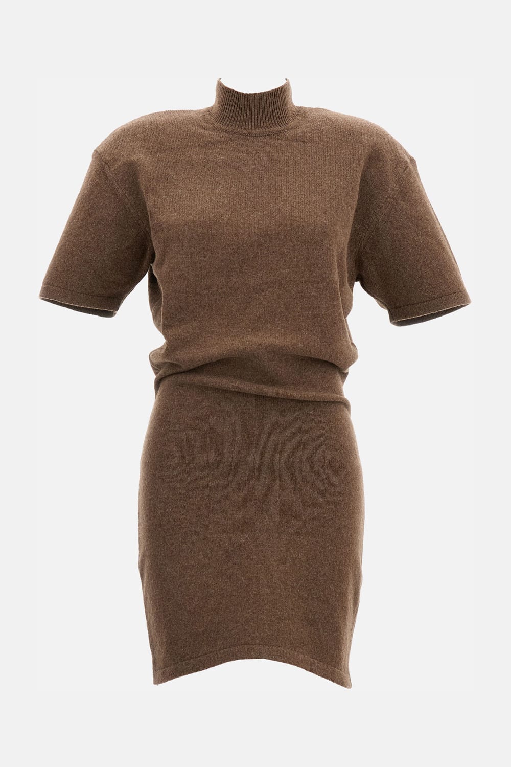 Jacquemus Robe Maille Castagna Dress In Brown