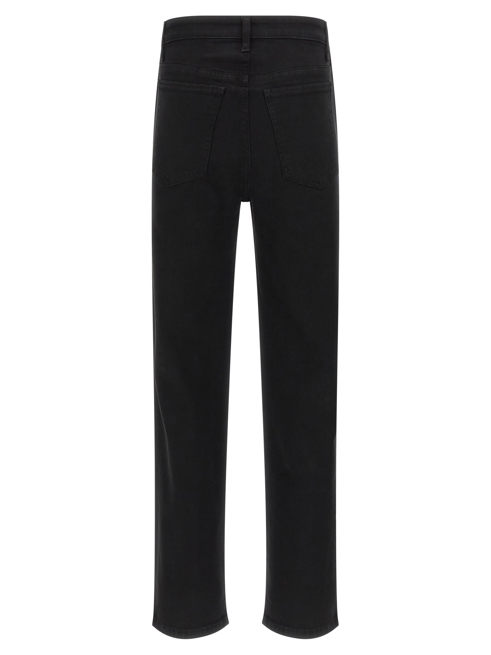 Khaite Abigail Straight Leg Jeans In Black