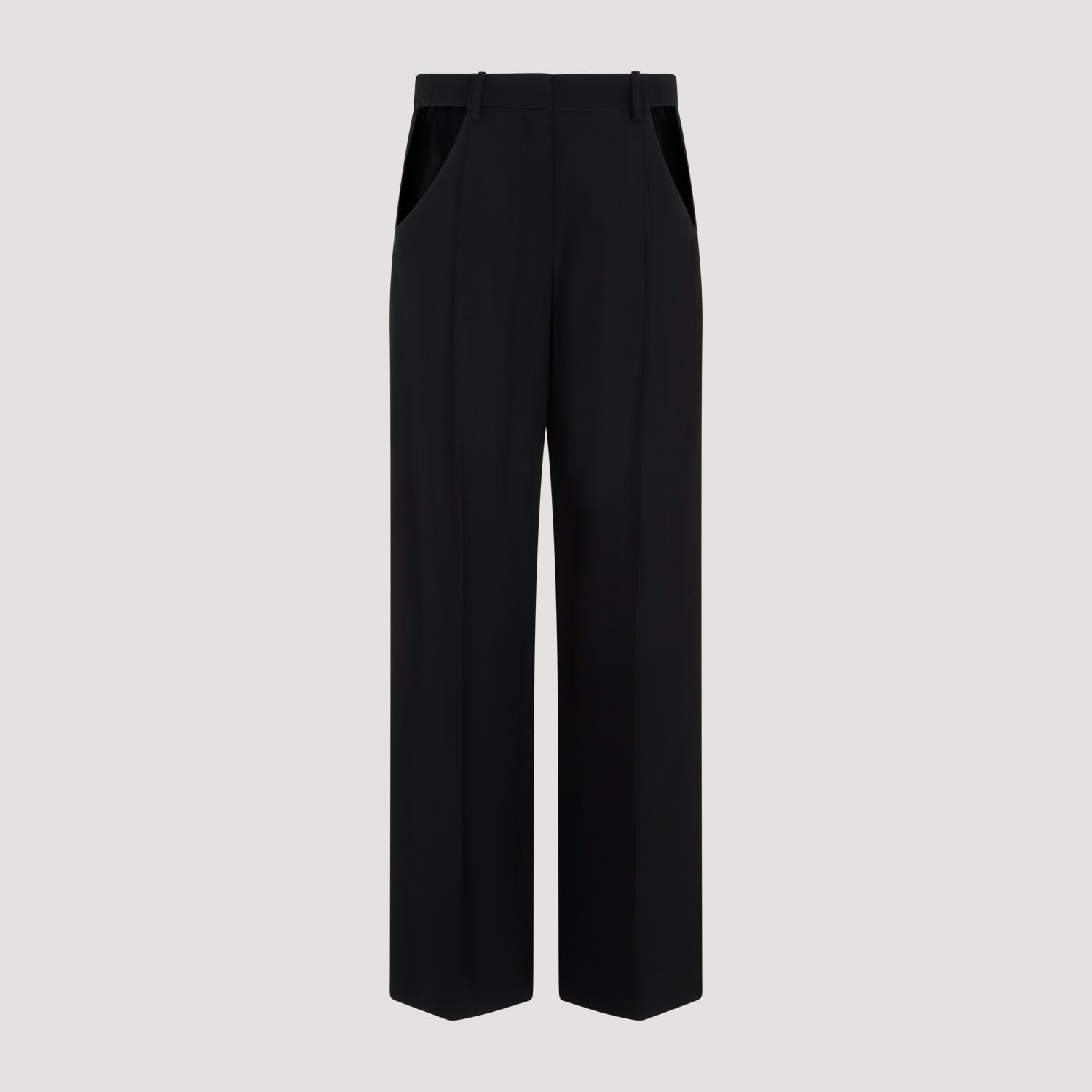 Shop Mugler Viscose Pants In Black