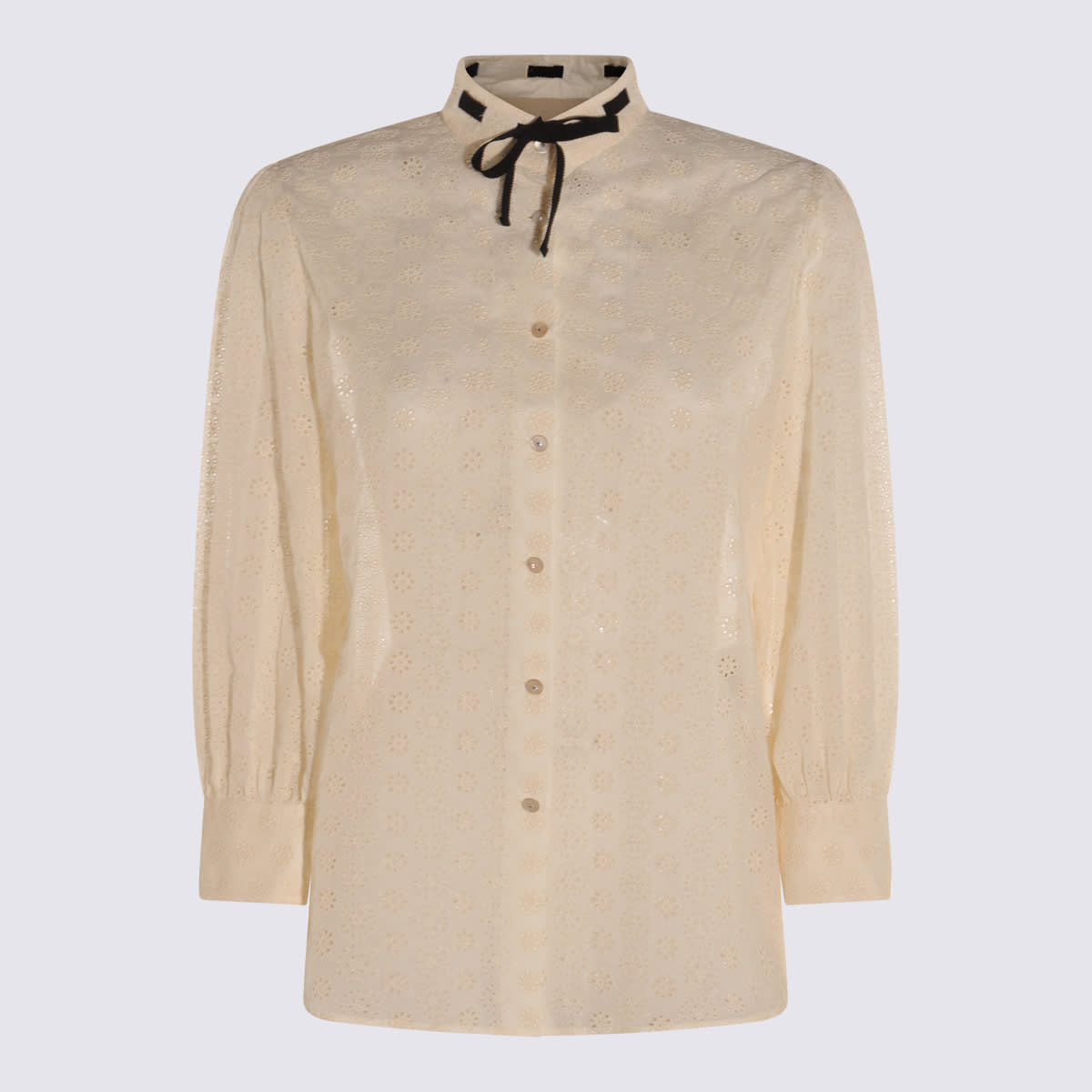 Valentino White Cotton Shirt In White