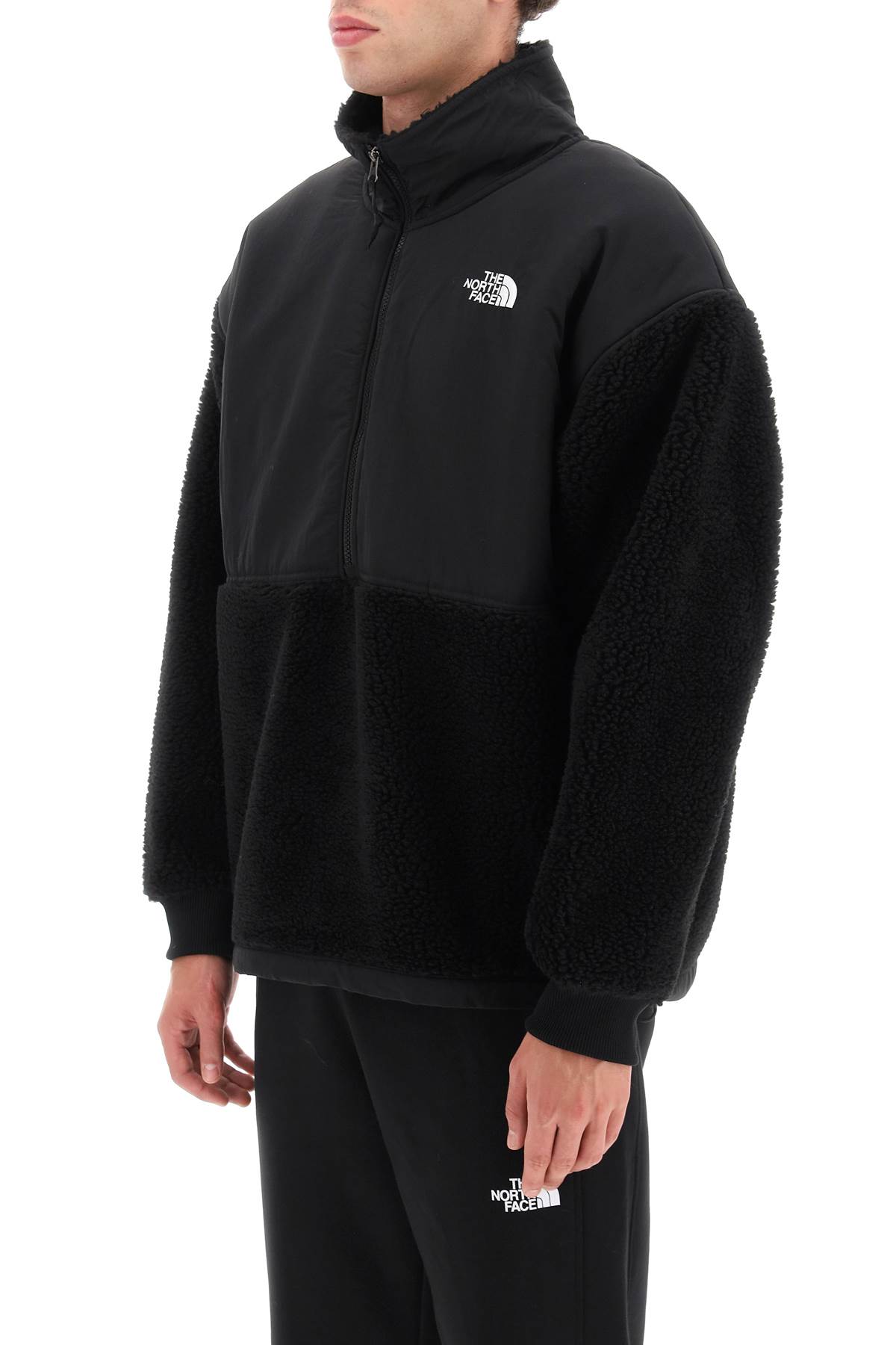 Shop The North Face Platte Sherpa Fleece Jacket In Tnf Black (black)