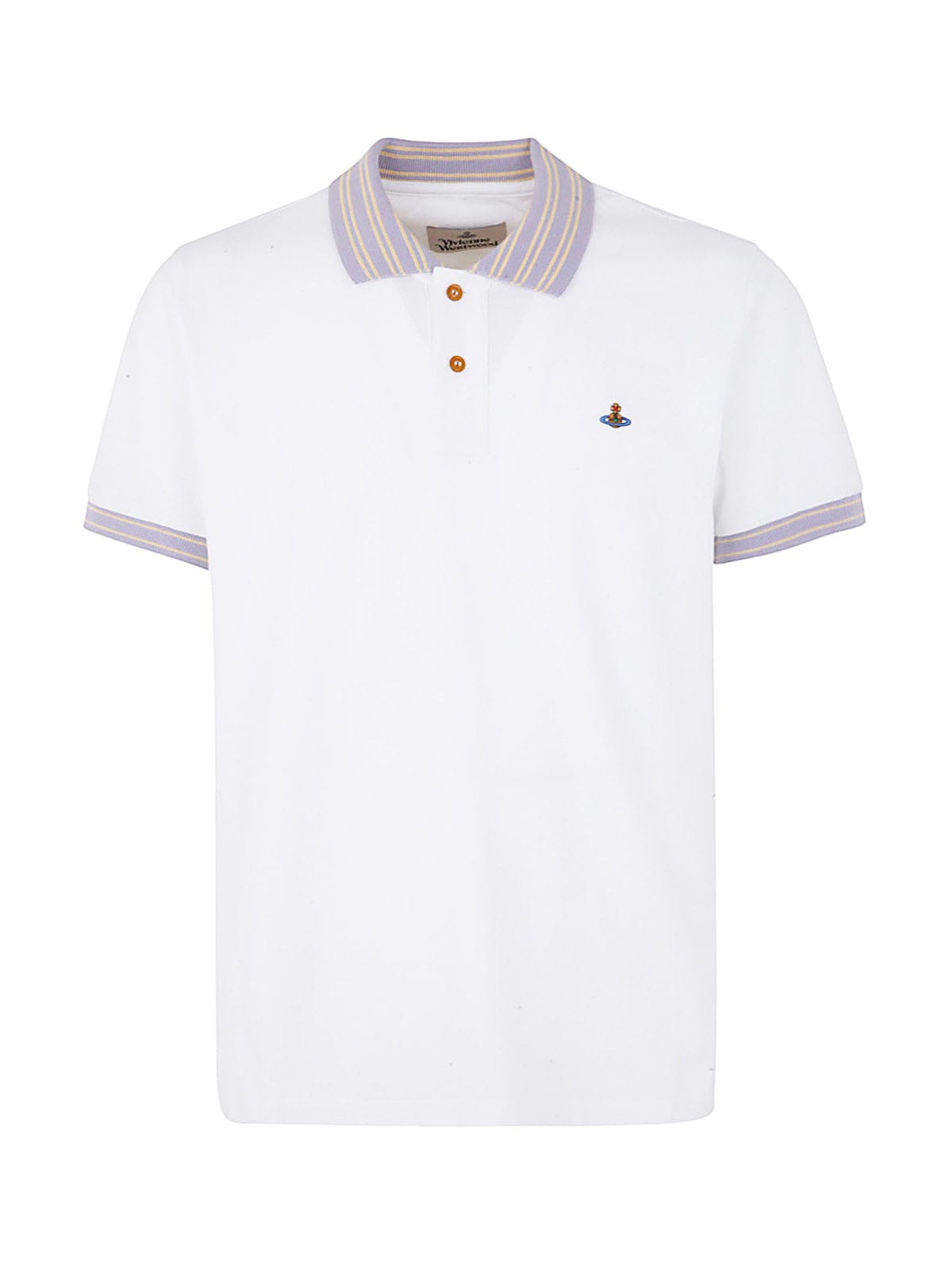 White vivienne 2024 westwood polo shirt