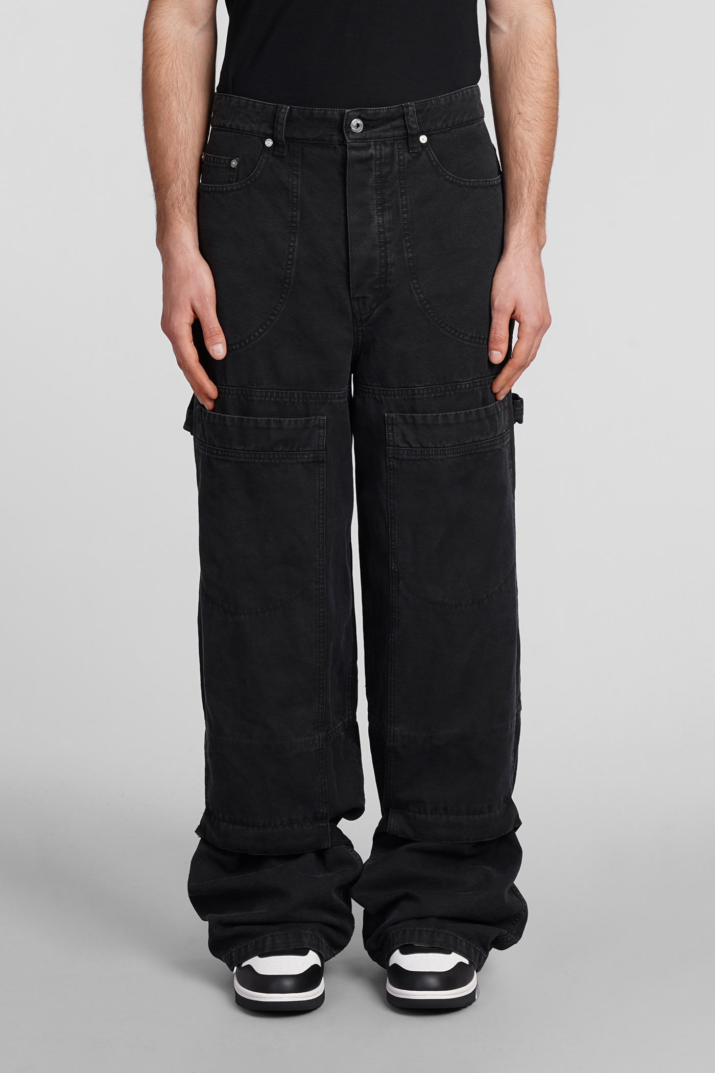 Shop Off-white Jeans In Black Cotton