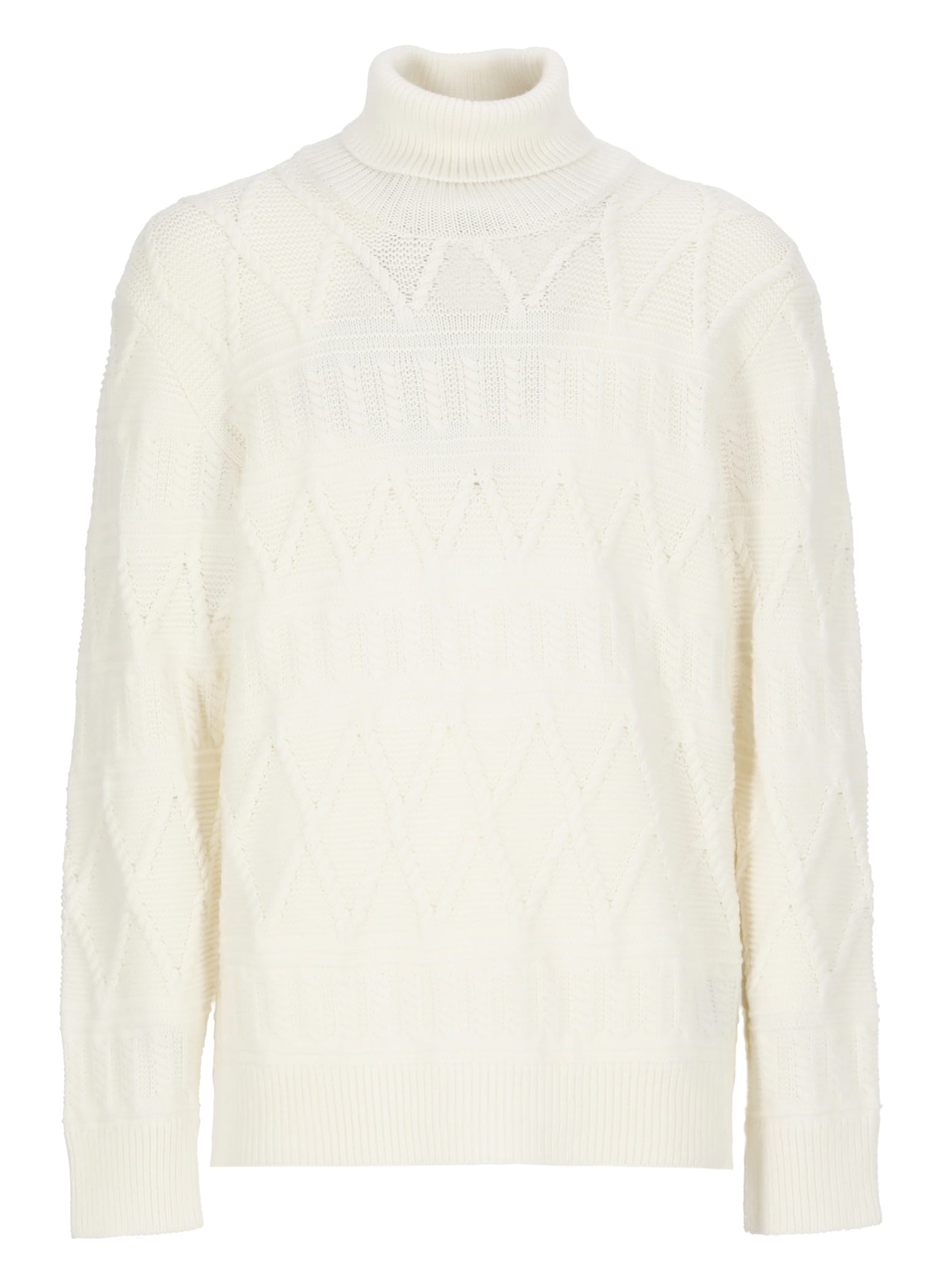 Shop Zegna Wool Sweater In Ivory