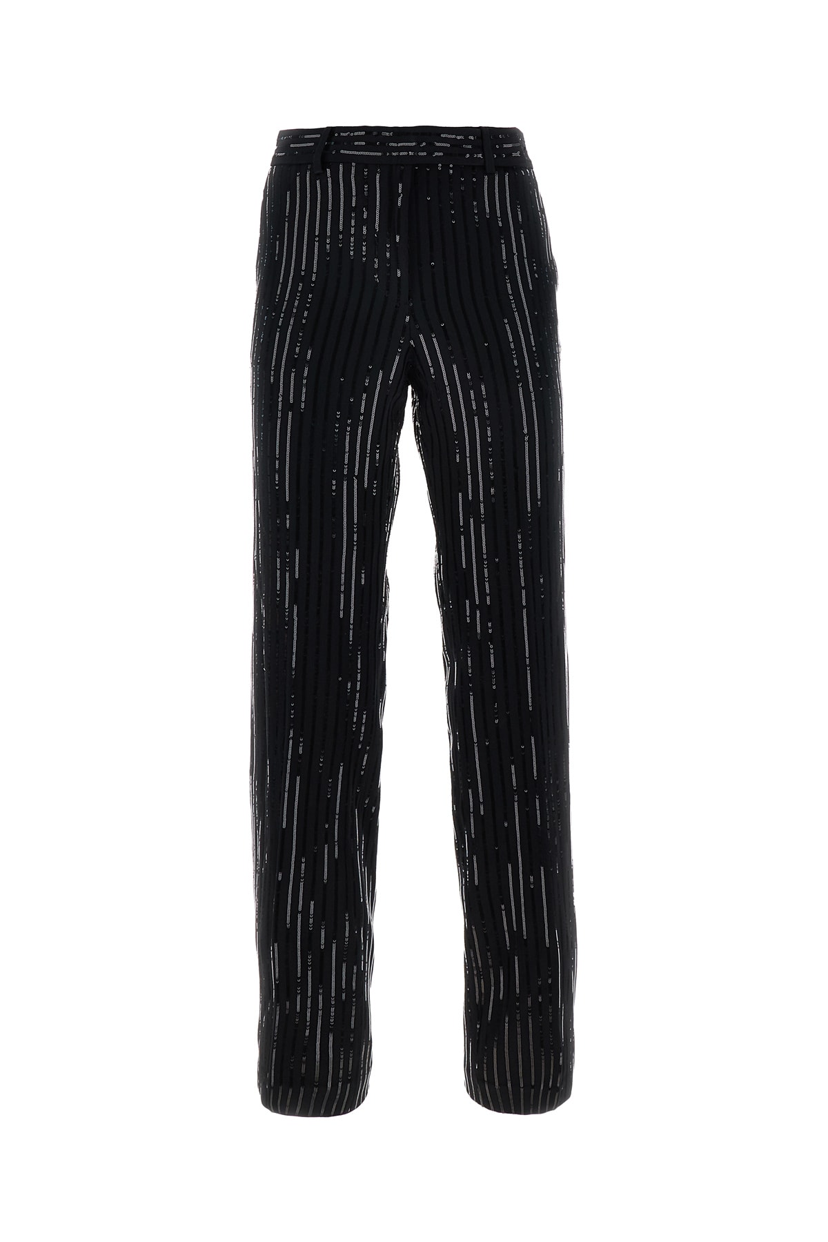 Shop Michael Kors Black Triacetate Blend Pant In 001