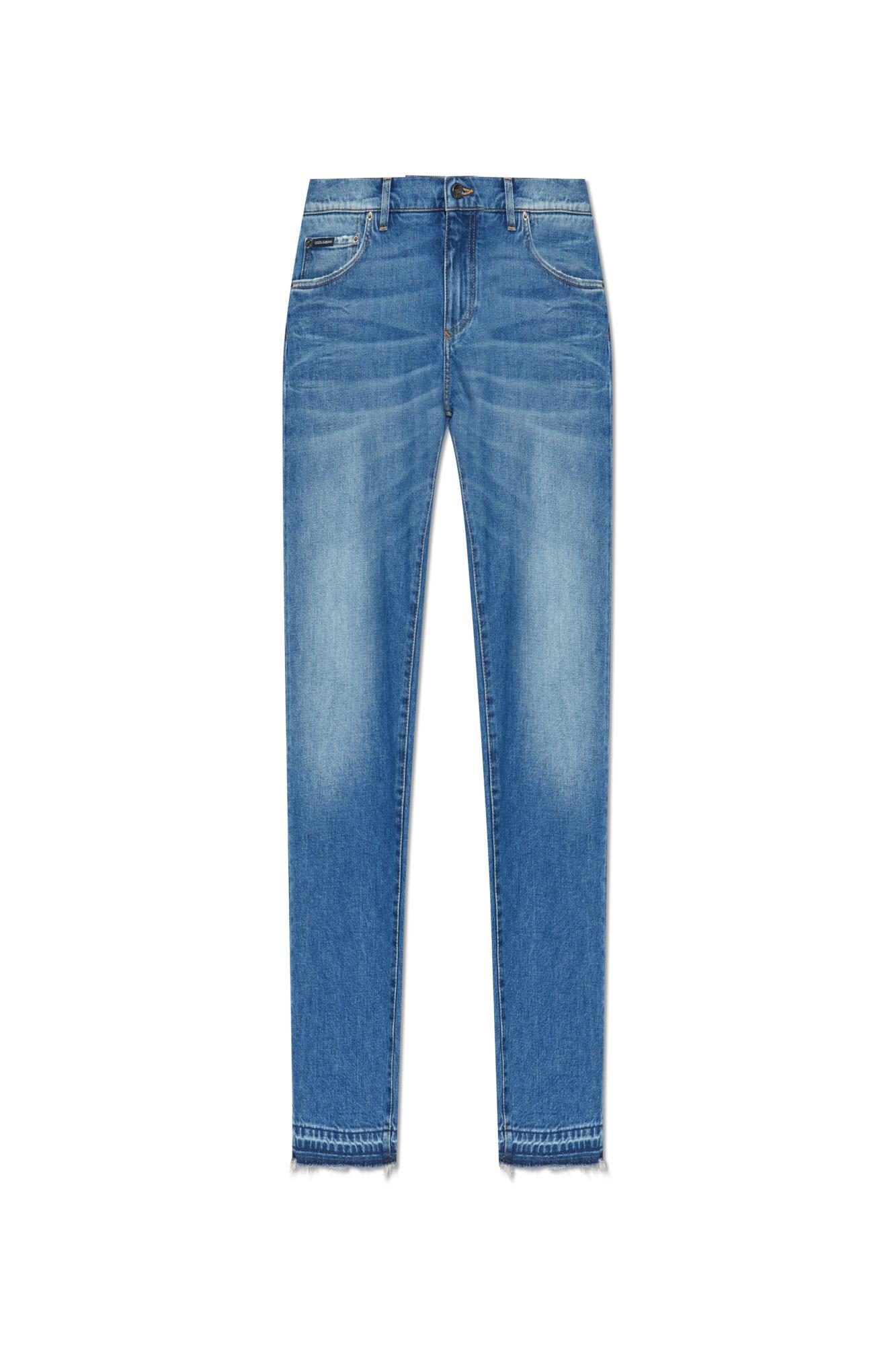 Dolce & Gabbana Slim Jeans In Multi