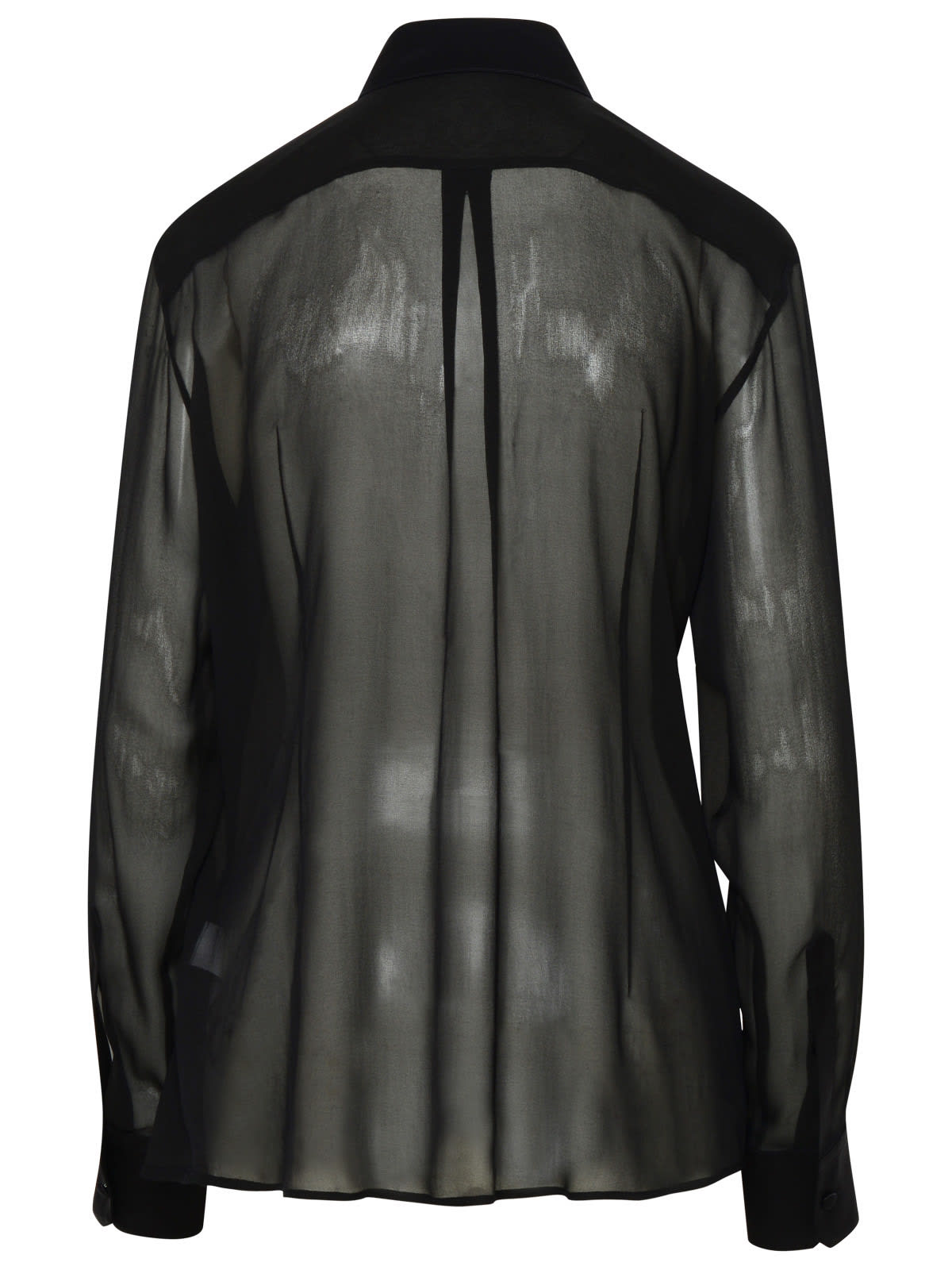 Shop Dolce & Gabbana Black Silk Shirt In Nero